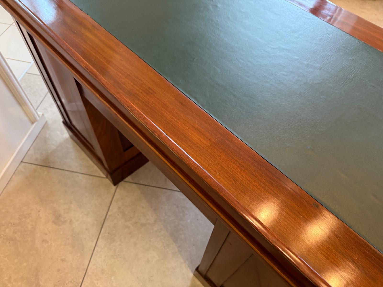 Altrestaurierter Jugendstil Schreibtisch Sekretär Freisteher G1878