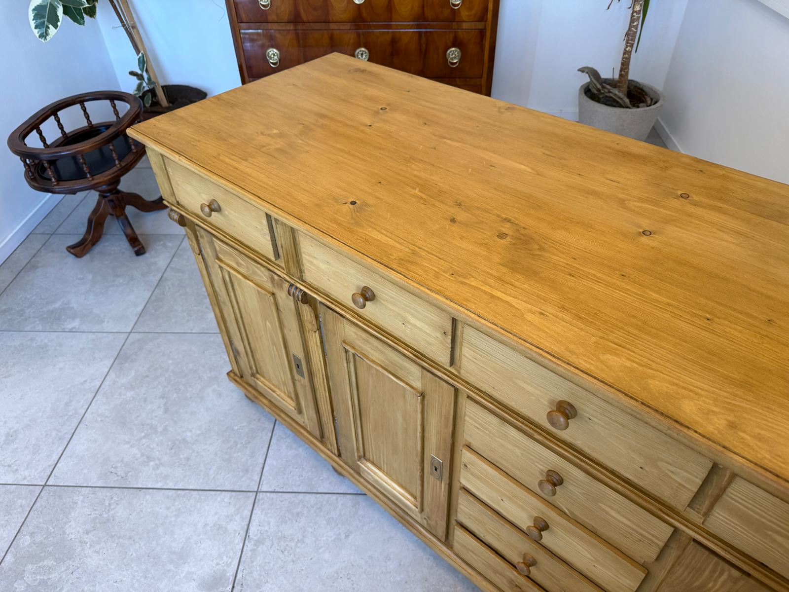Gründerzeit Stil Apothekenschrank 9 Ladenkommode Bauernmöbel D2859