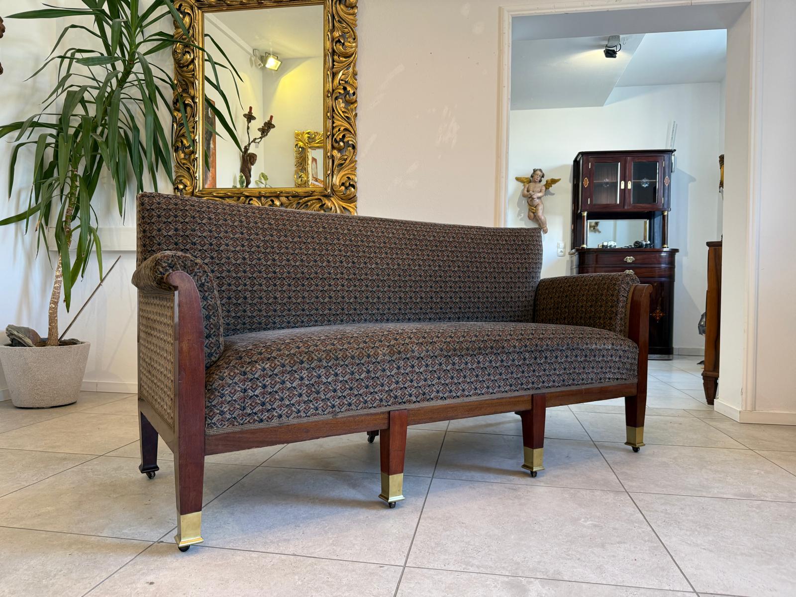 (SALE) Jugendstil  Sofa Original Diwan Couch Couch D1231