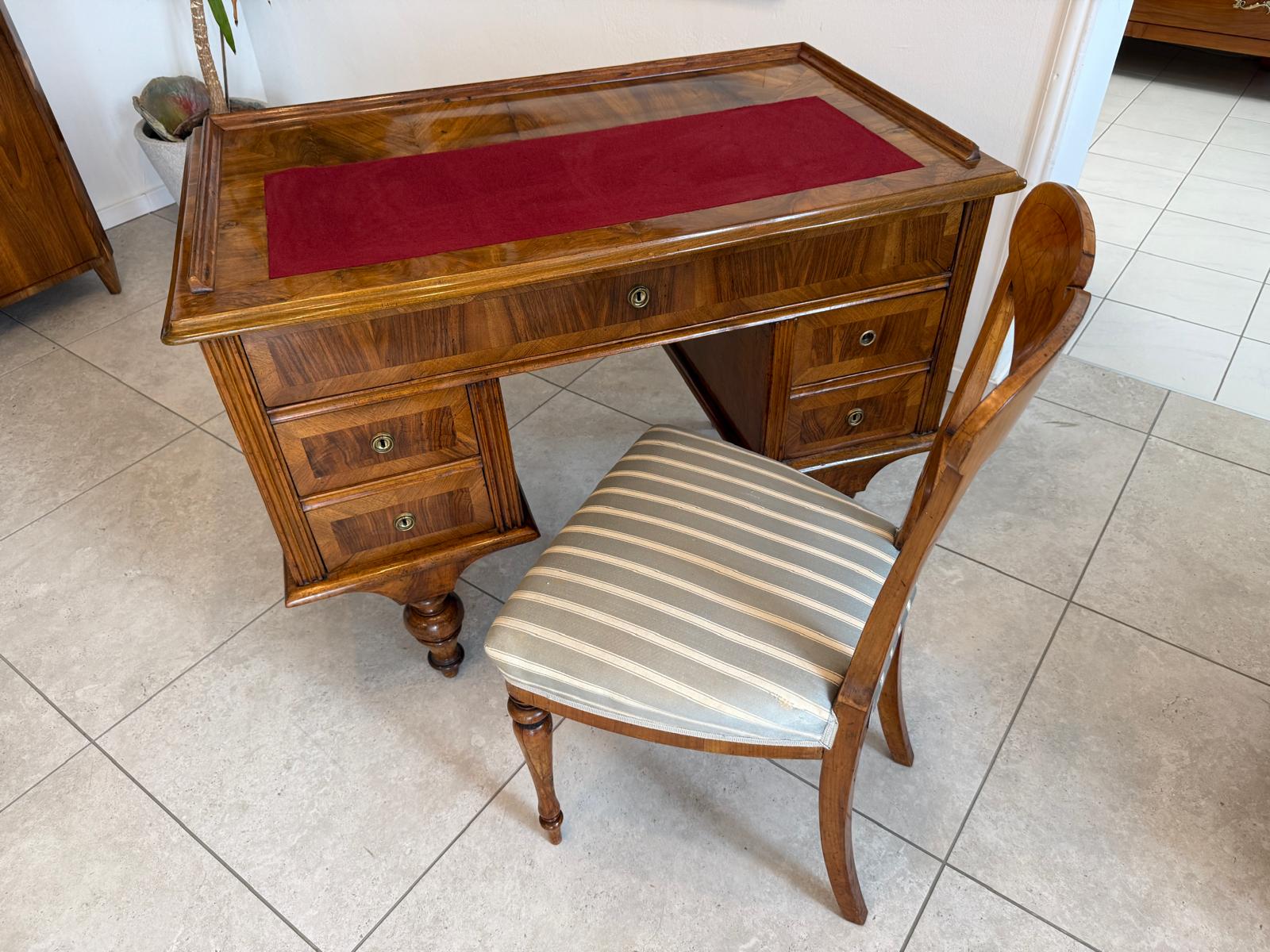 Sale Originaler Gründerzeit Schreibtisch Sekretär Nussholz G1857-1