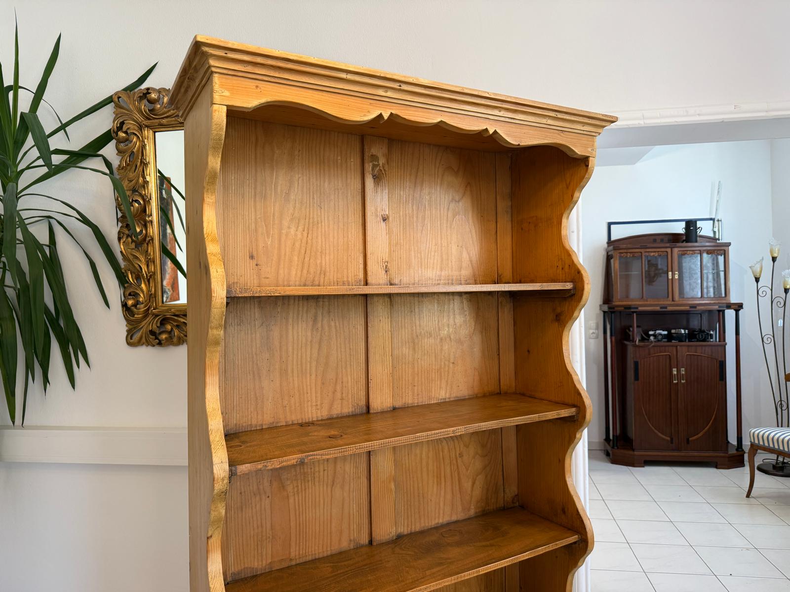 Altes Bauernregal Bücherregal Stellage Bauernschrank Naturholzmöbel G1830