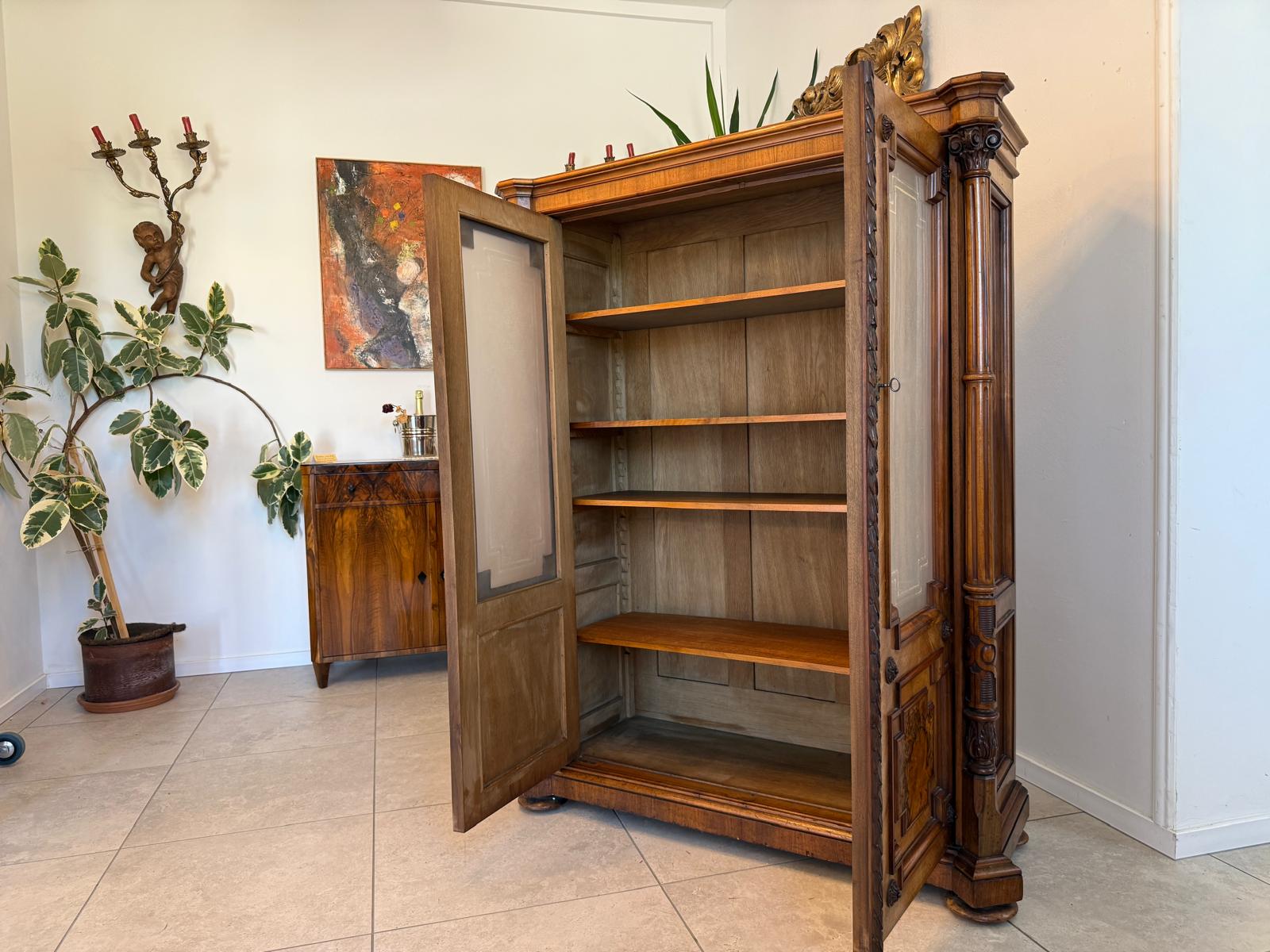 Originale Gründerzeit Anrichte Schrank Vertiko Schrank G1996