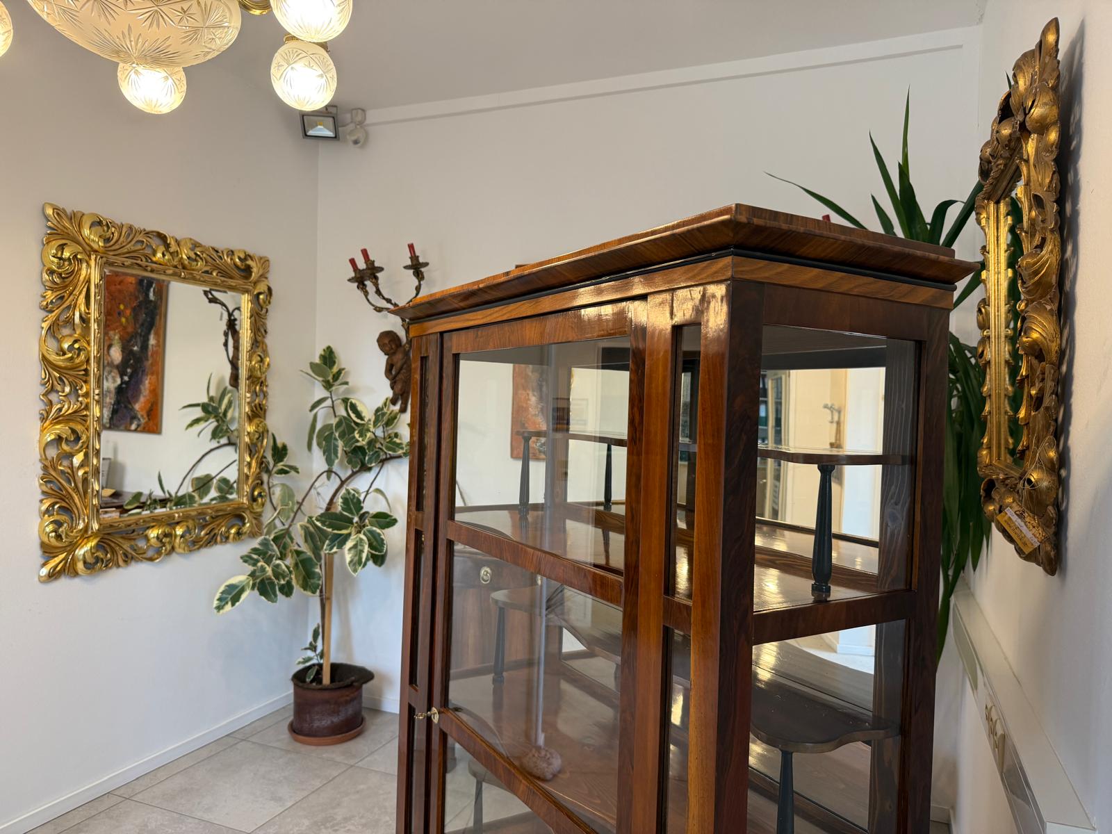 SALE Restaurierte Biedermeier Vitrine Bücherschrank ANTIQUITÄT G2084