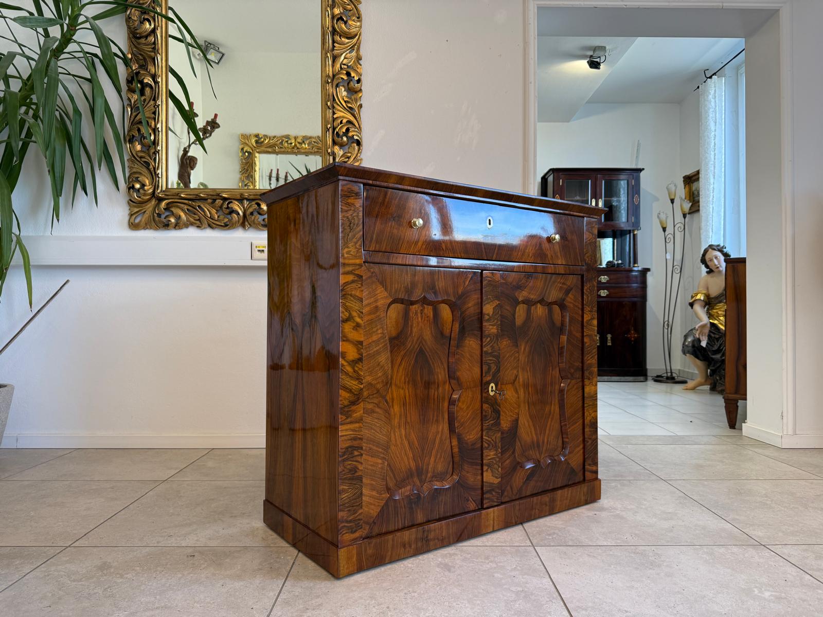 Biedermeier Trumeau Restauriert Antiquität Restauriert D2390
