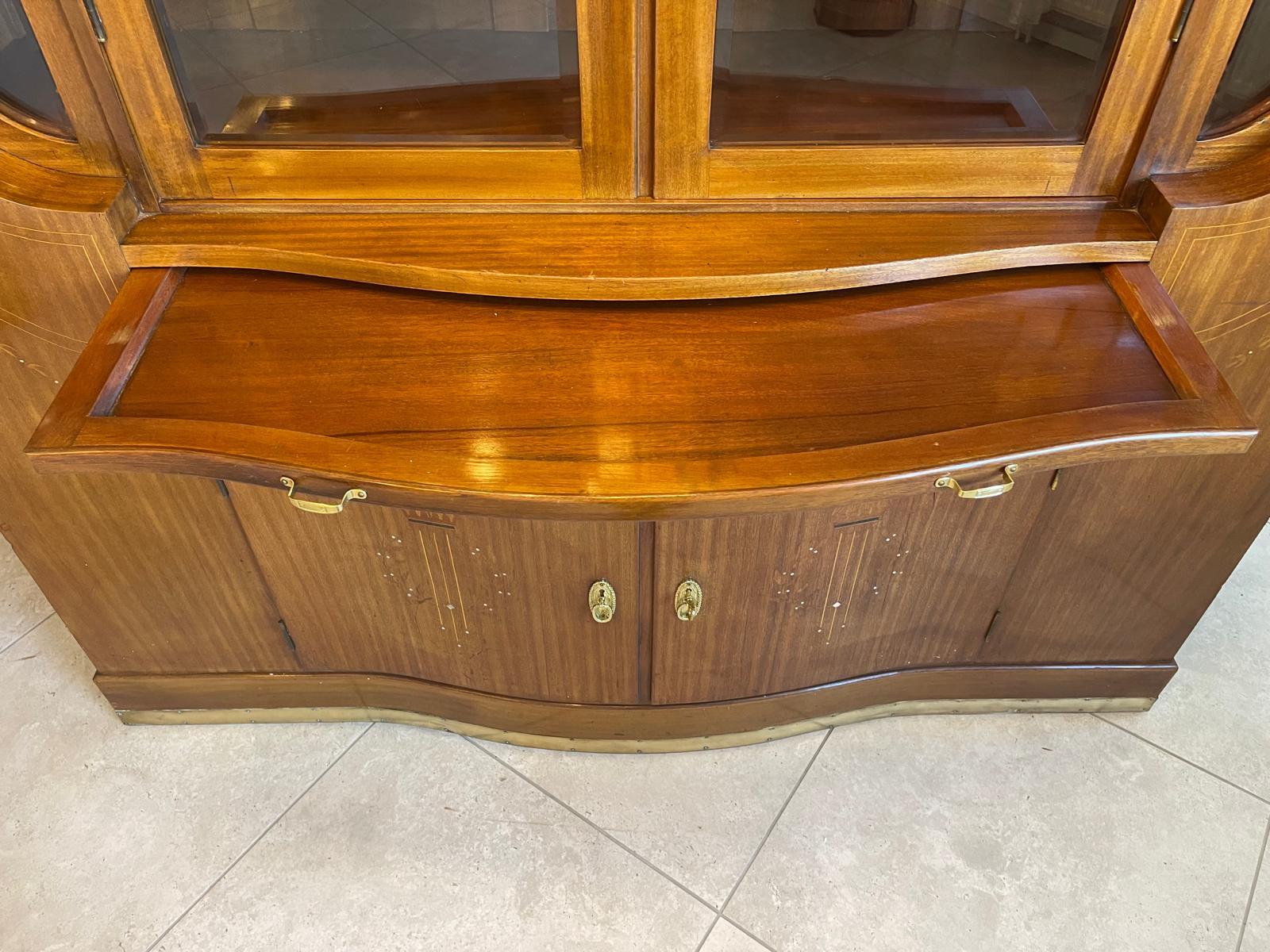 87f3edec-db7f-4c1c-871c-898b39a3d9f5 Sale Original Jugendstil Vitrine Bücherschrank B1123
