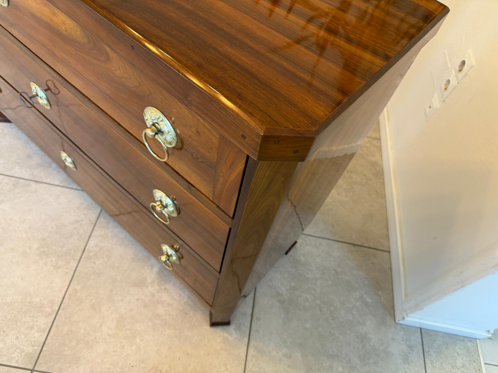 SALE Restaurierte Biedermeier Schreibkommode Nussholz Antiquität Antikmöbel G2158