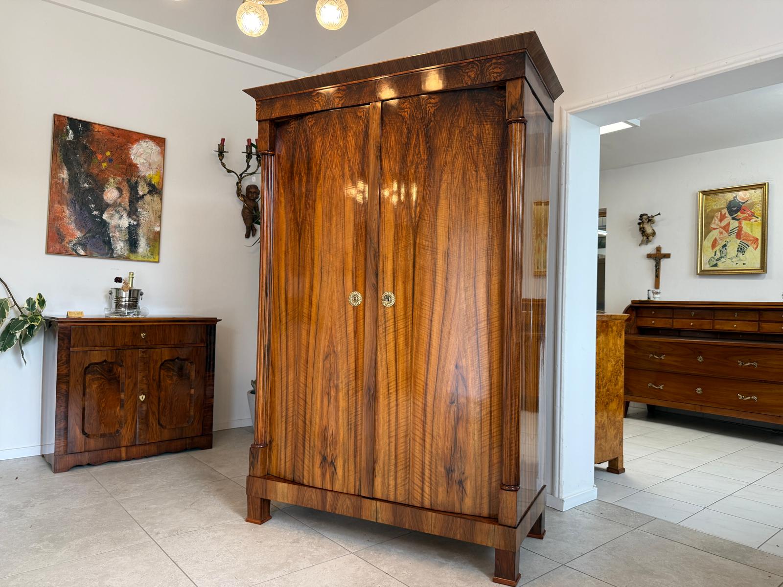 Restaurierter Biedermeier Schrank Kleiderkasten Hallenschrank Antiquität G1837