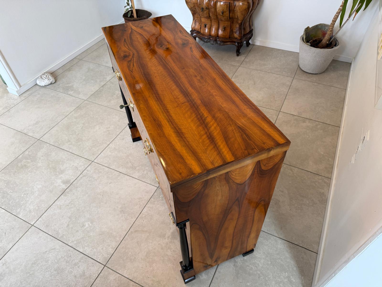 Sale Restaurierte Biedermeier Schreibkommode Nussholz Antiquität D1192
