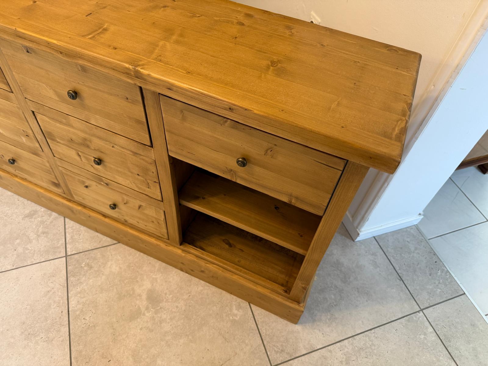 Altholz Ladenkommode Ladenschrank Apothekerschrank Weichholz Antik G2317