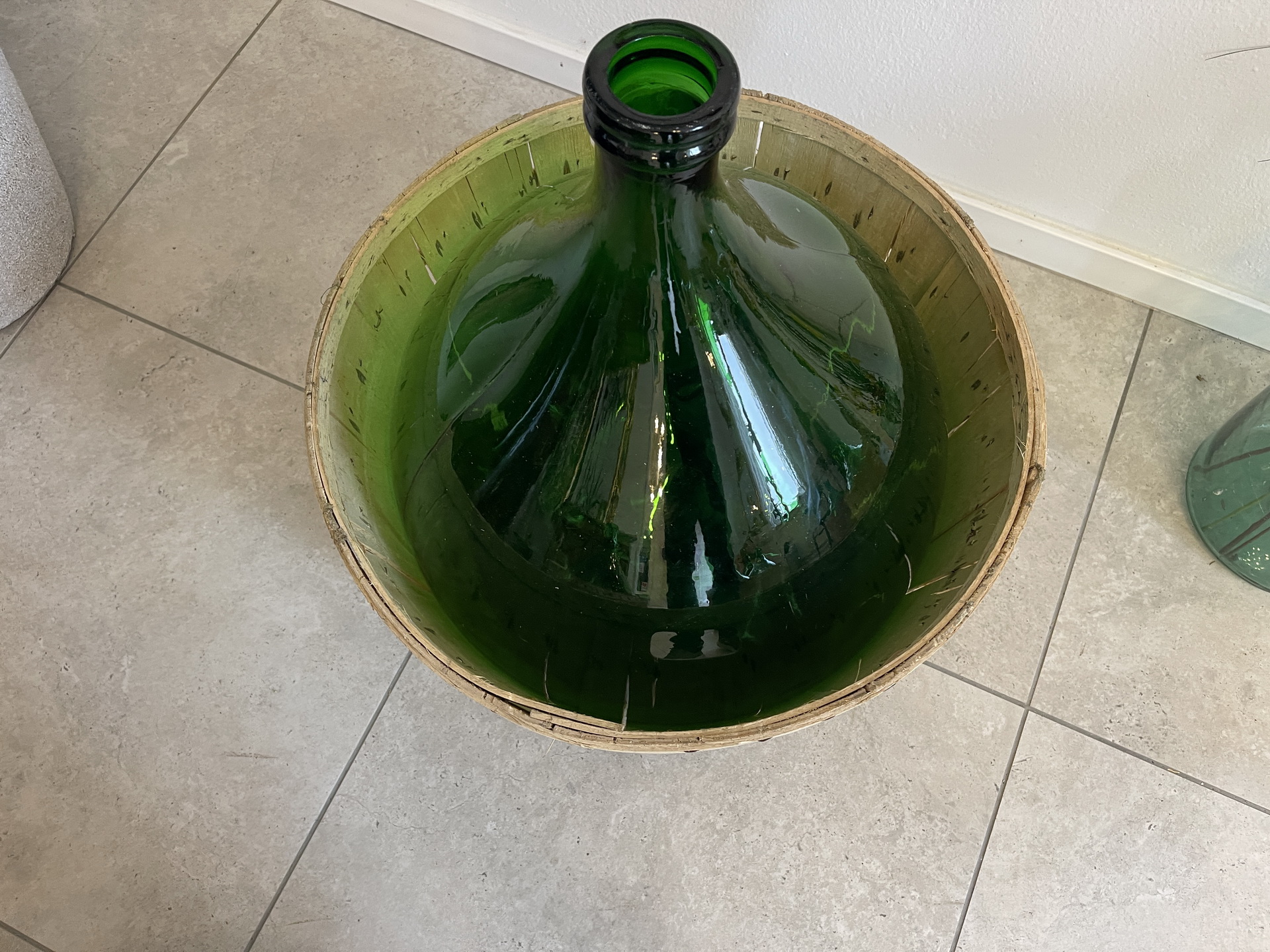 Alte Ballonflasche Weinballon, Gärballon, Ballonflasche A4737
