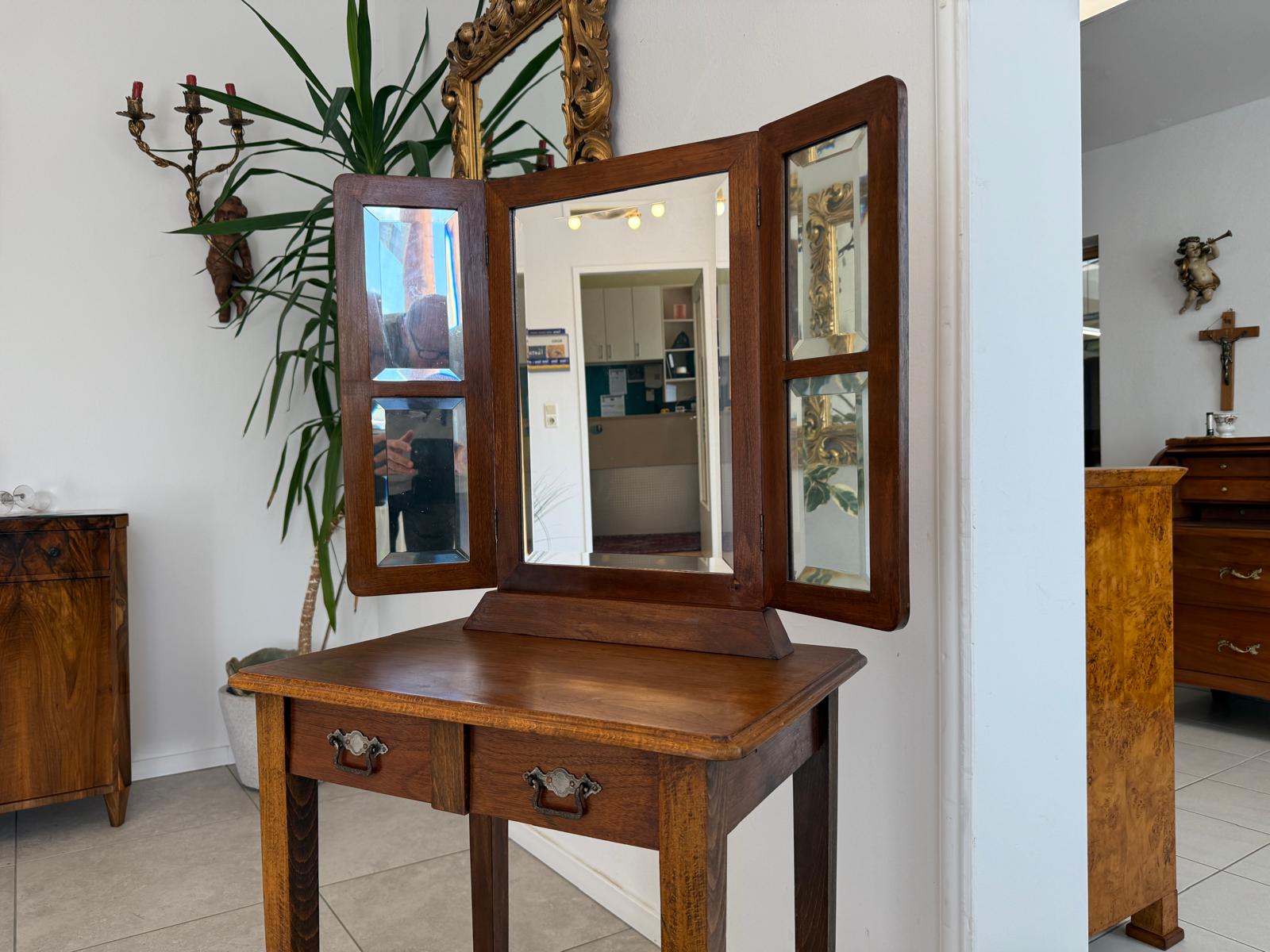 Restaurierter Jugendstil Tisch Schminktisch Beistelltisch G1958