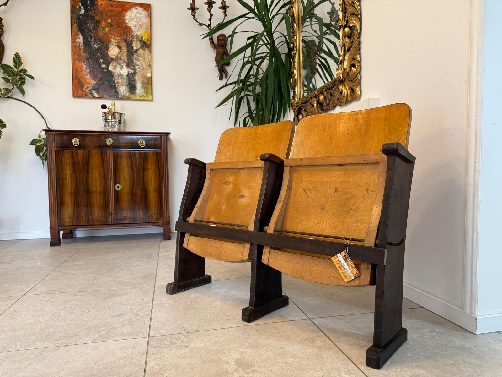 Originale Kinosessel 2er Sitz Klappstuhl Stuhl Sitzgruppe G2131