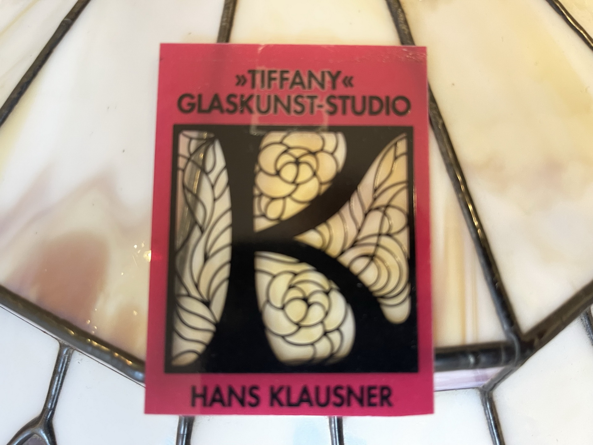 tiffany-glaskunst-_06 Echtglas Lampe Tiffany Glaskunst Eckig Klaunser Kl5