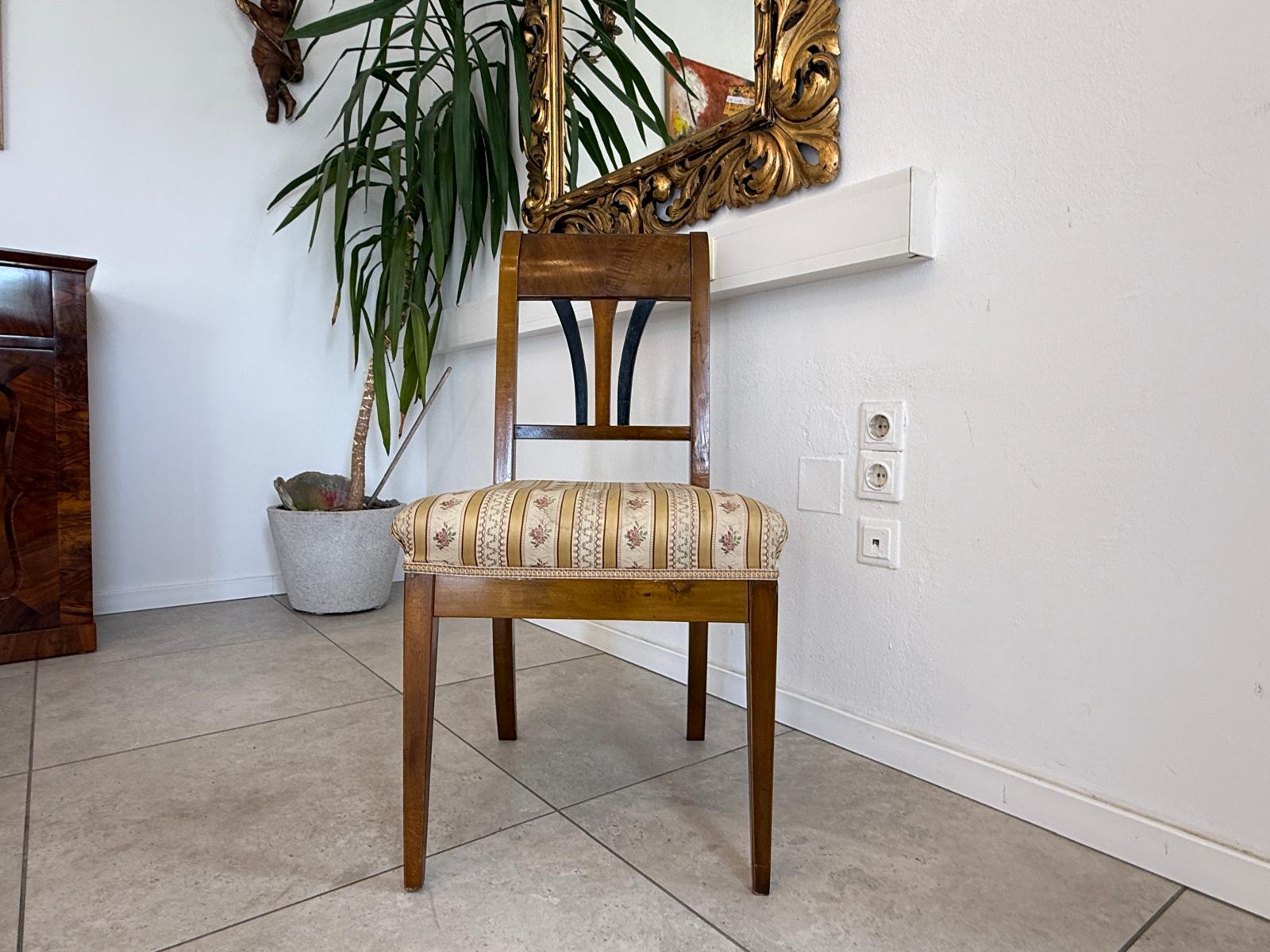 Originaler Biedermeier Sessel Antik Nussholz Antiquität D2419