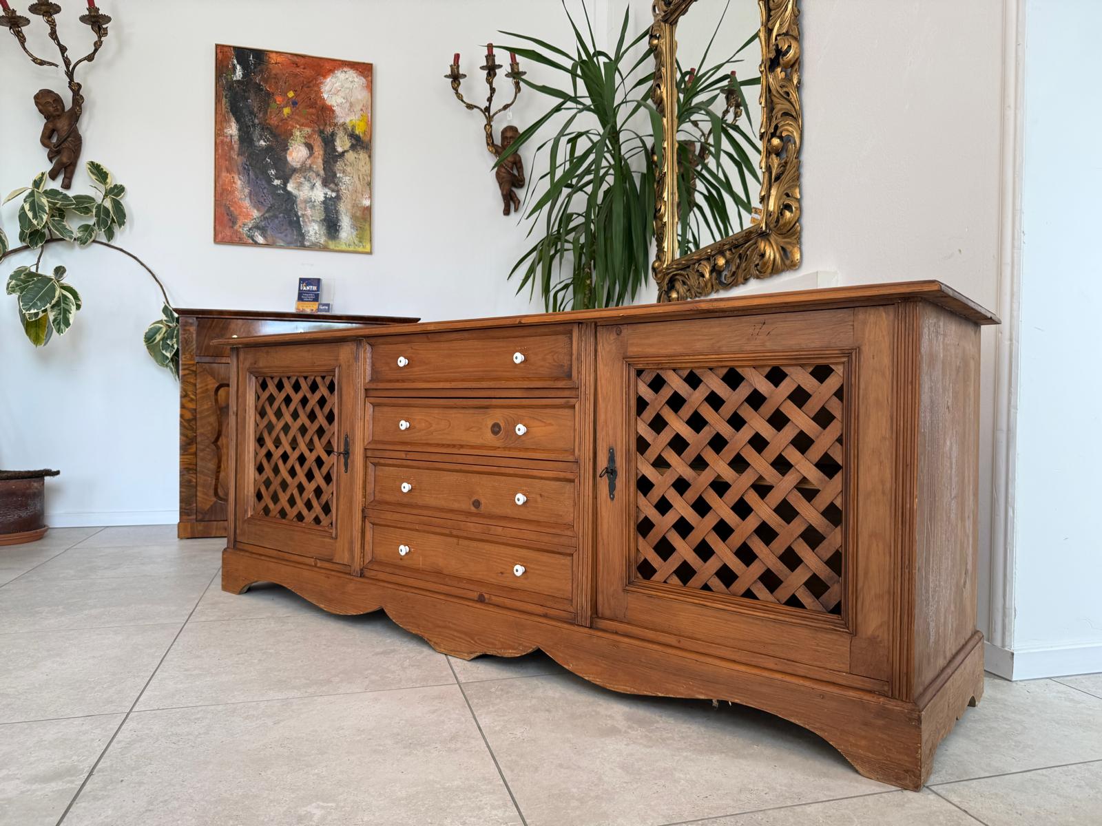 Bäuerliche Ladenkommode Apothekenschrank Anrichte D2445