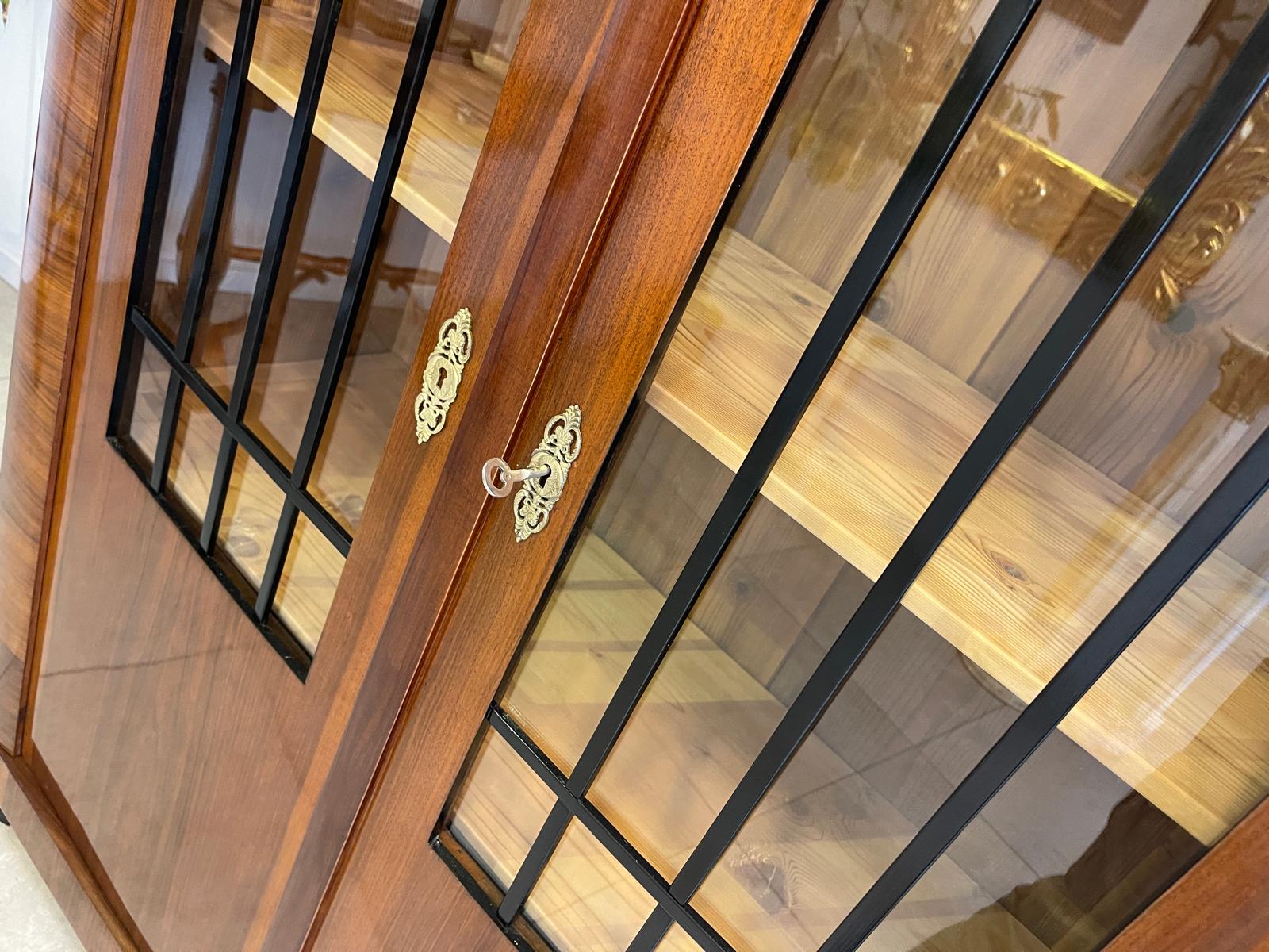 SALE Restaurierte Biedermeier Vitrine Bücherschrank Glasschrank ANTIQUITÄT G1510