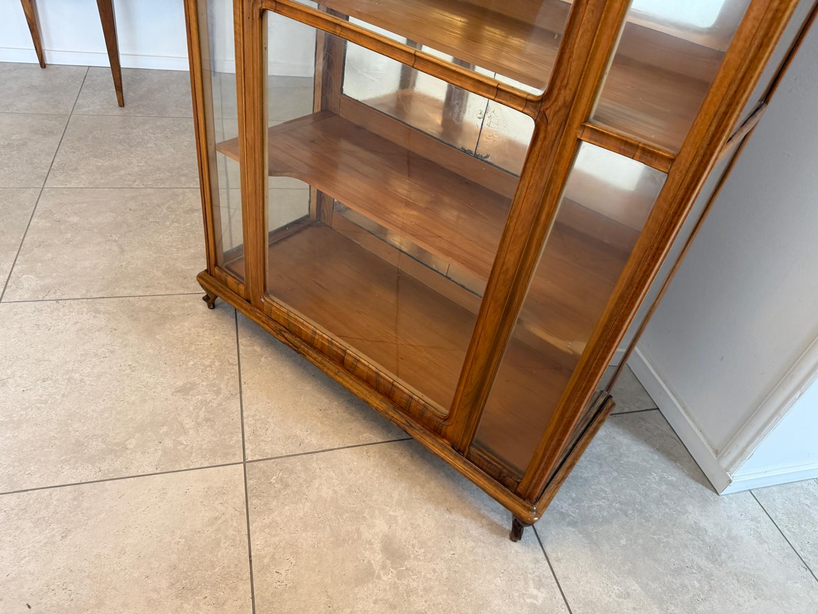 SALE Originale Spätbiedermeier Vitrine Bücherschrank Sammlervitrine Antiquität G2252