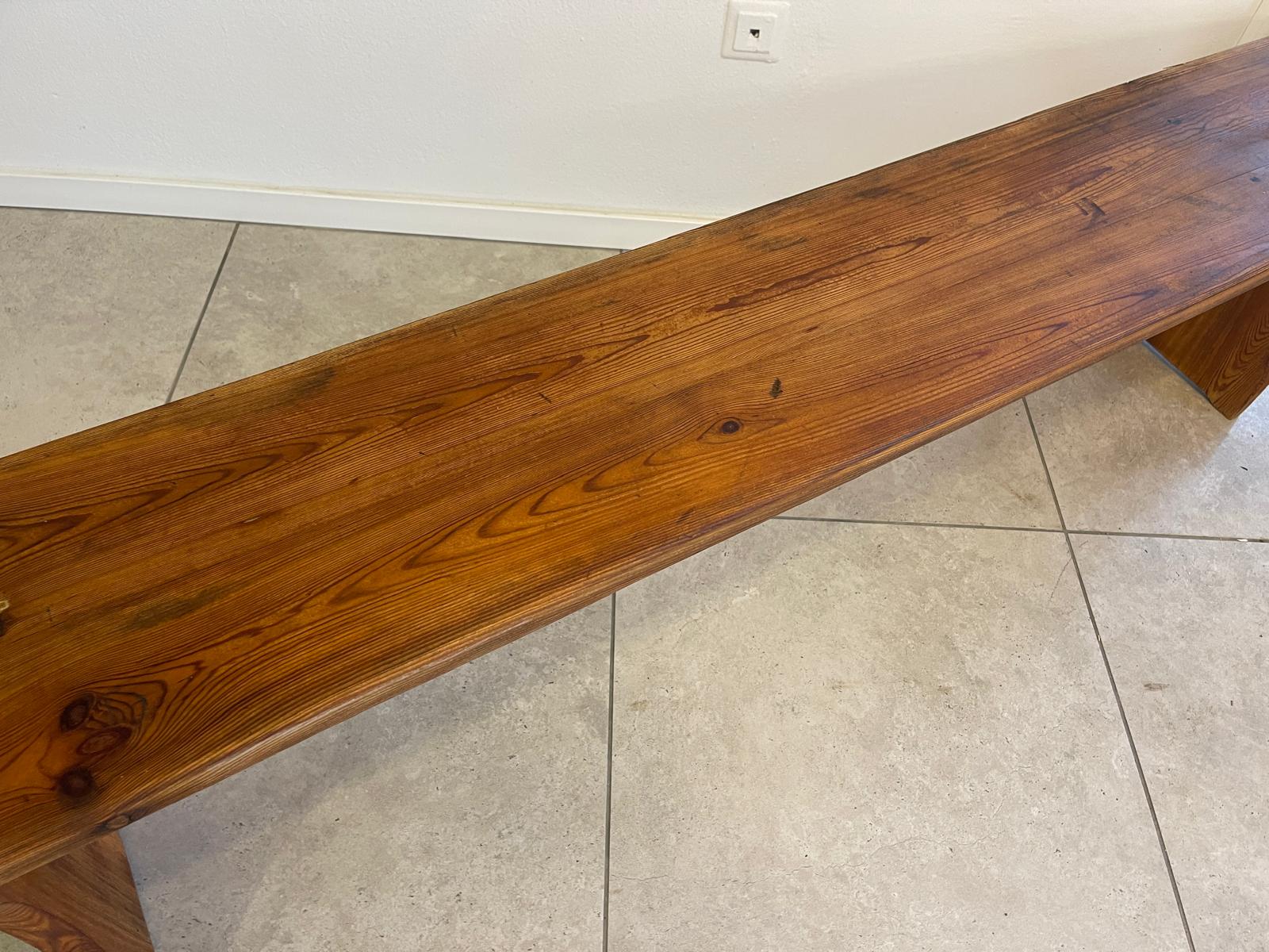 Altes Bankerl Sitzbank Bauernbank Antik Massivholz 198cm A5164