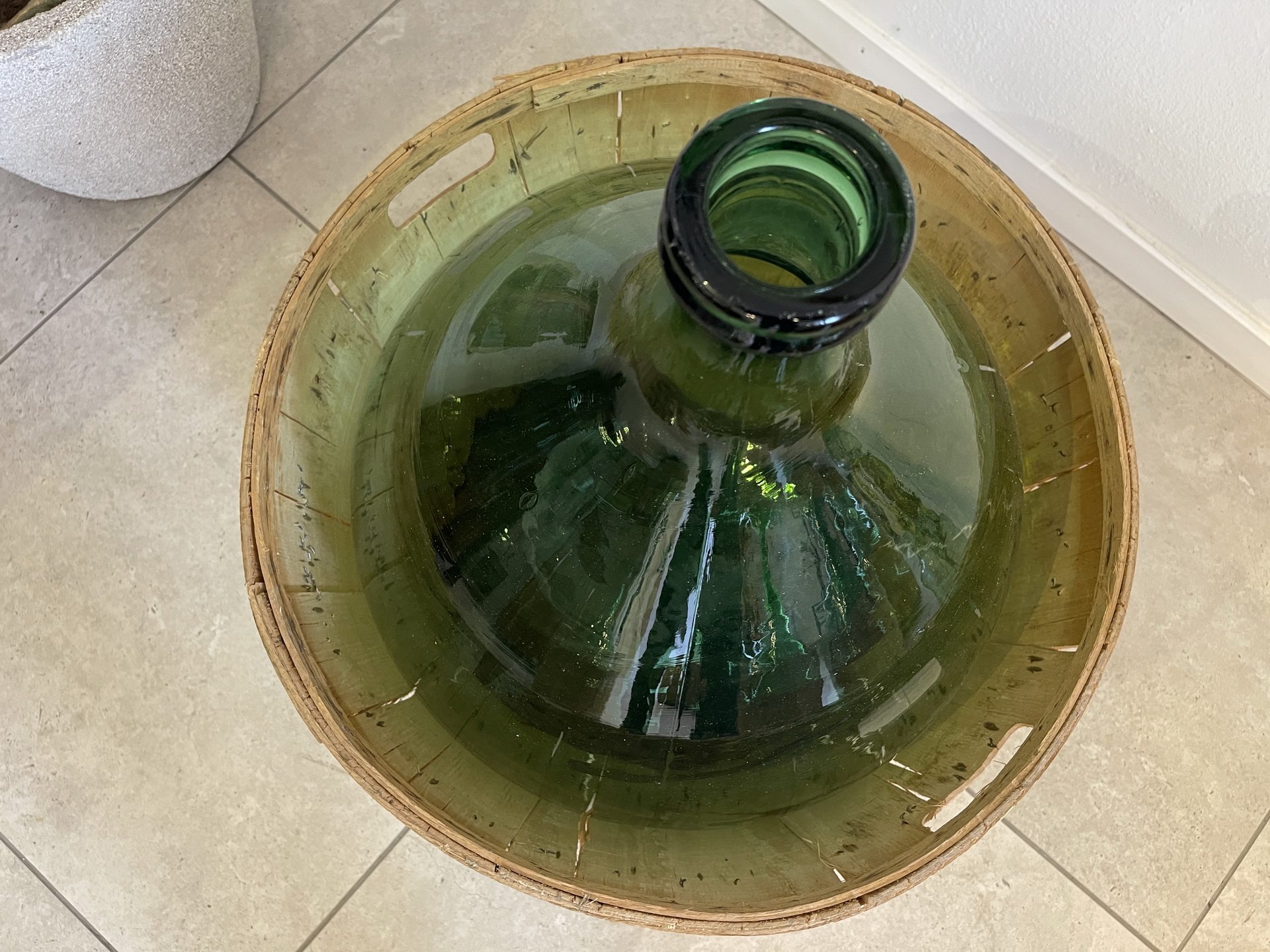 Alte Ballonflasche Weinballon, Gärballon, Ballonflasche A4738