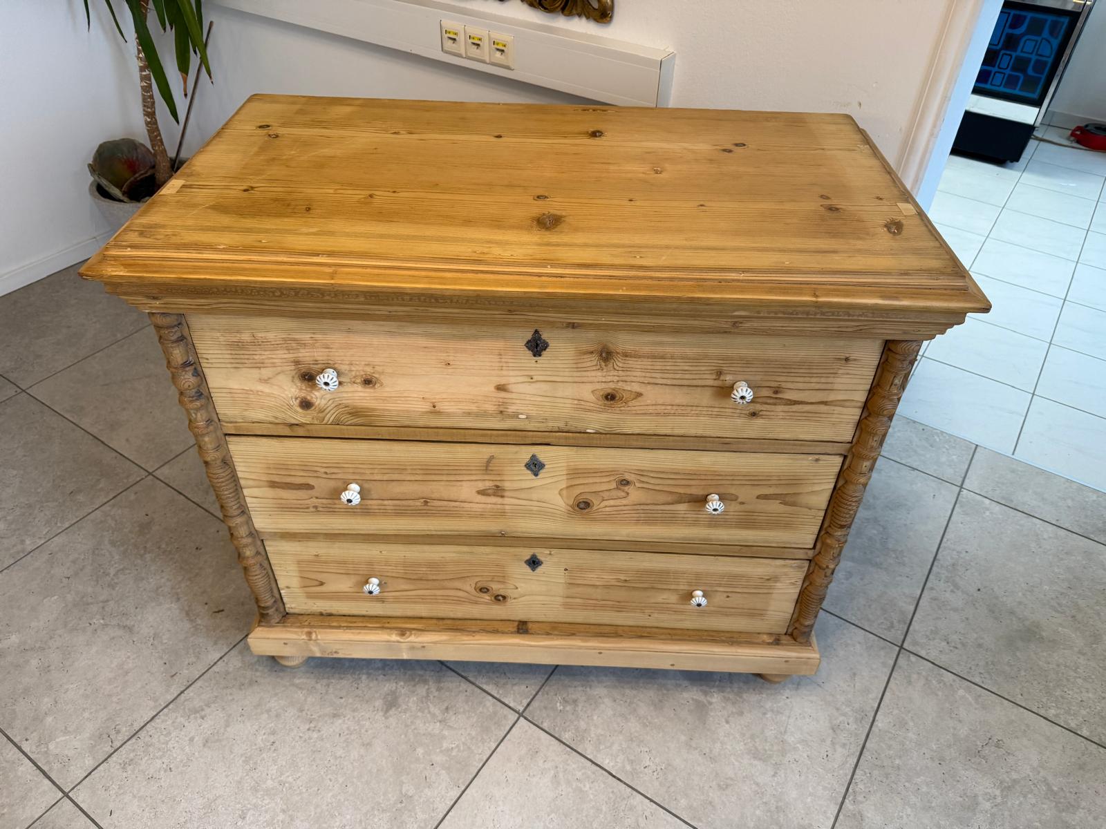 SALE Restaurierte Gründerzeit Kommode Ladenkommode Weichholz D1077