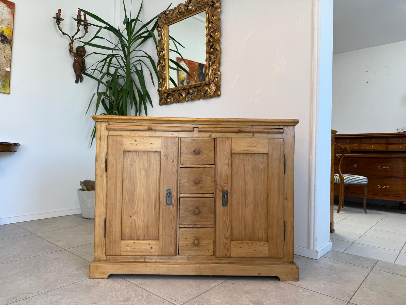 Restaurierte Biedermeier Anrichte Ladenkommode Antiquität G1789