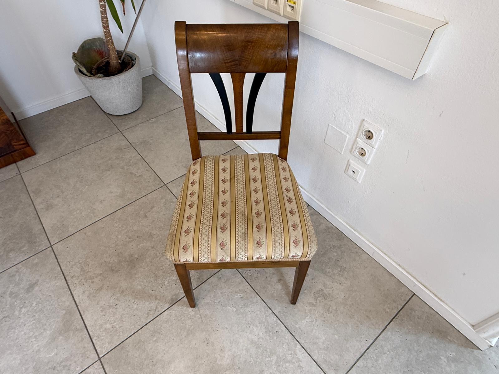 Originaler Biedermeier Sessel Antik Nussholz Antiquität D2419