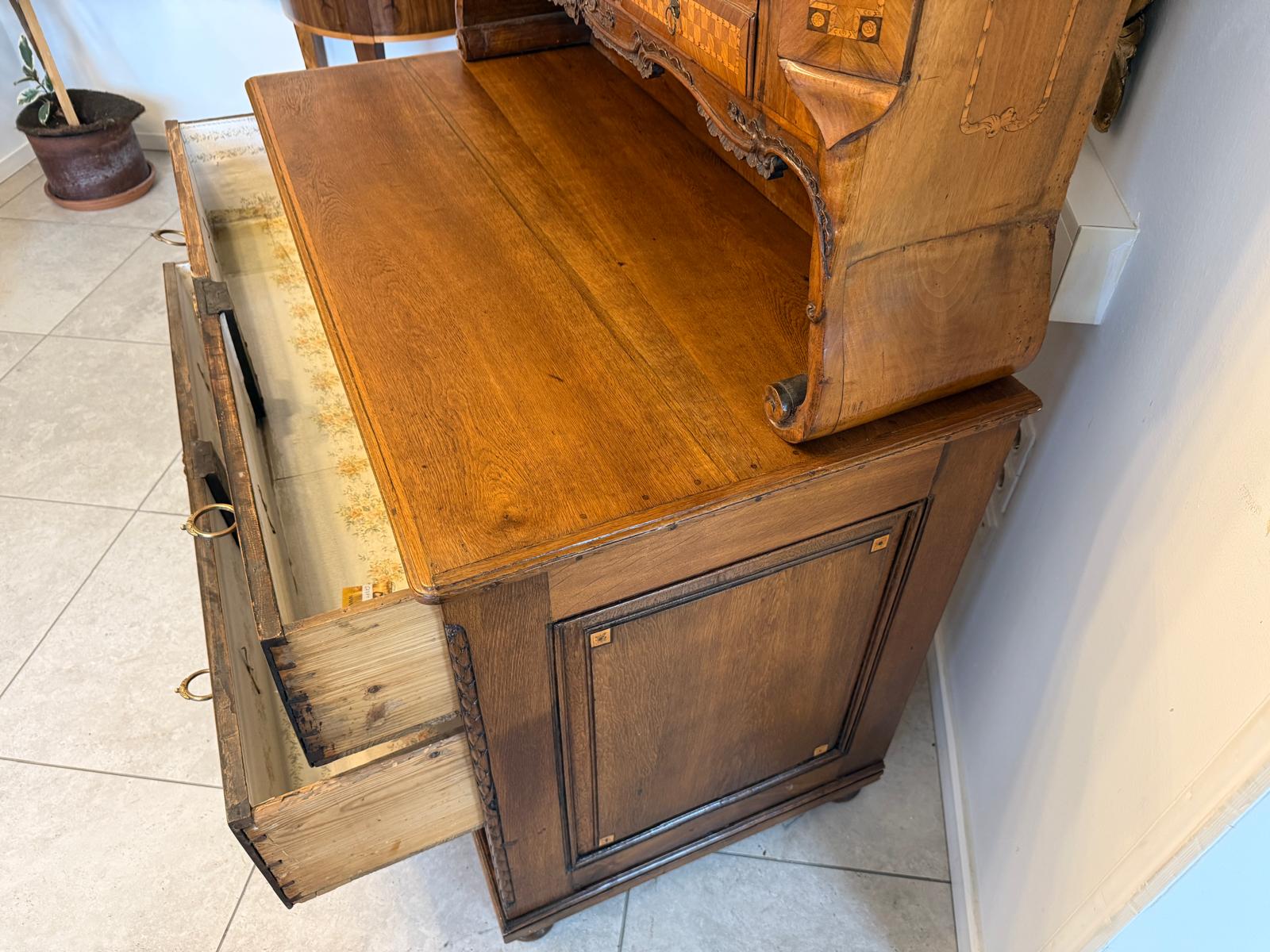 Originaler Josefinischer Aufsatzsekretär Aufsatzkommode Antiquität G2371