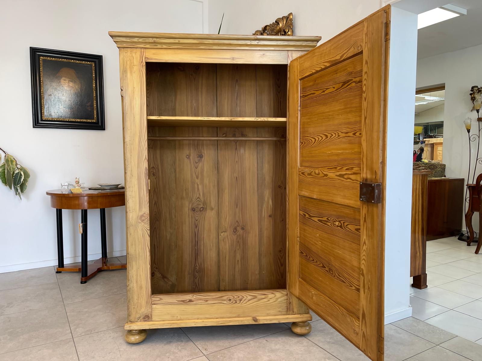 Biedermeier Bauernschrank Naturholzschrank Bauernmöbel Bauernstube G1323