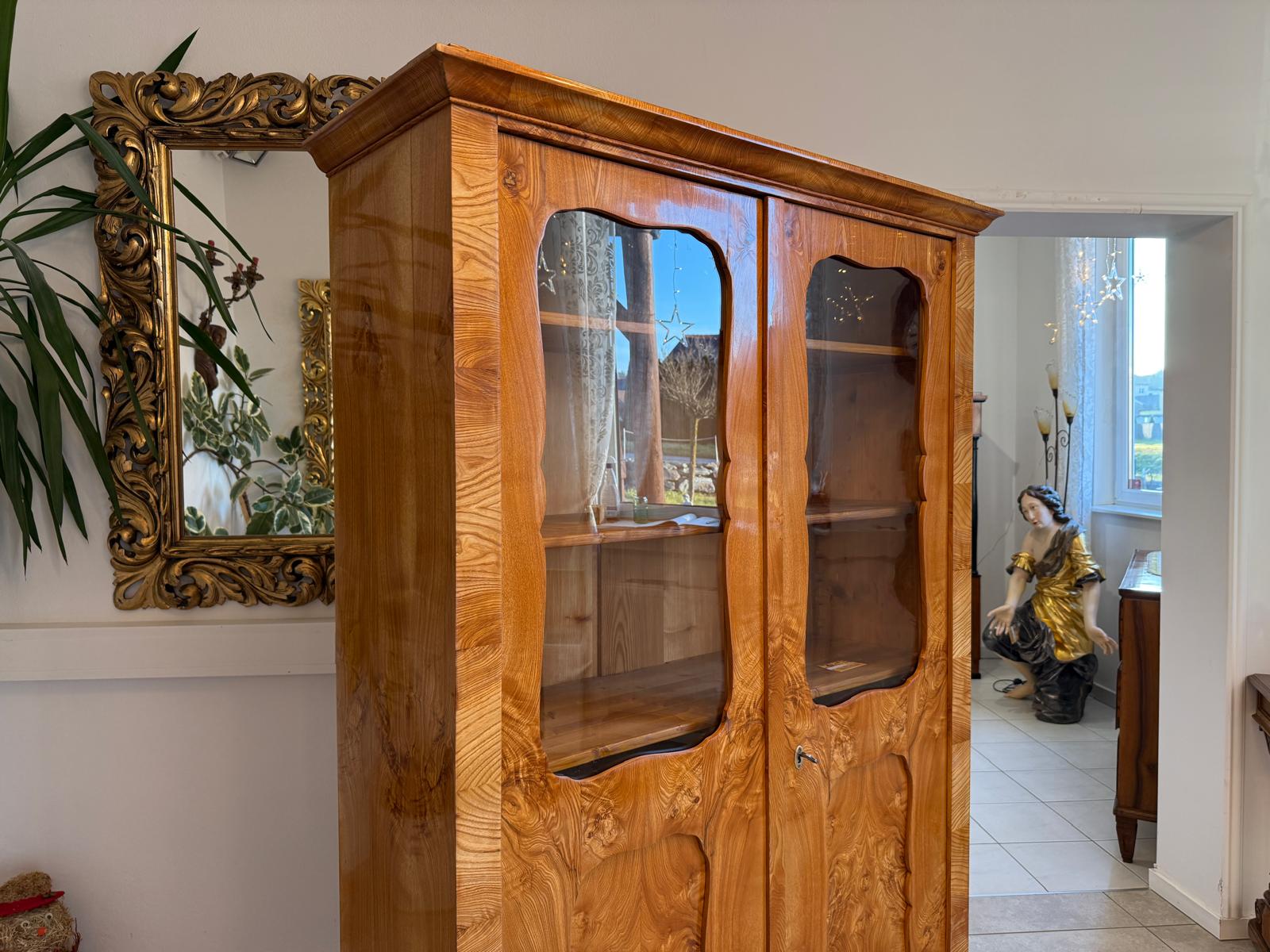 Sale Restaurierte Biedermeier Vitrine Bücherschrank Glasschrank G2351