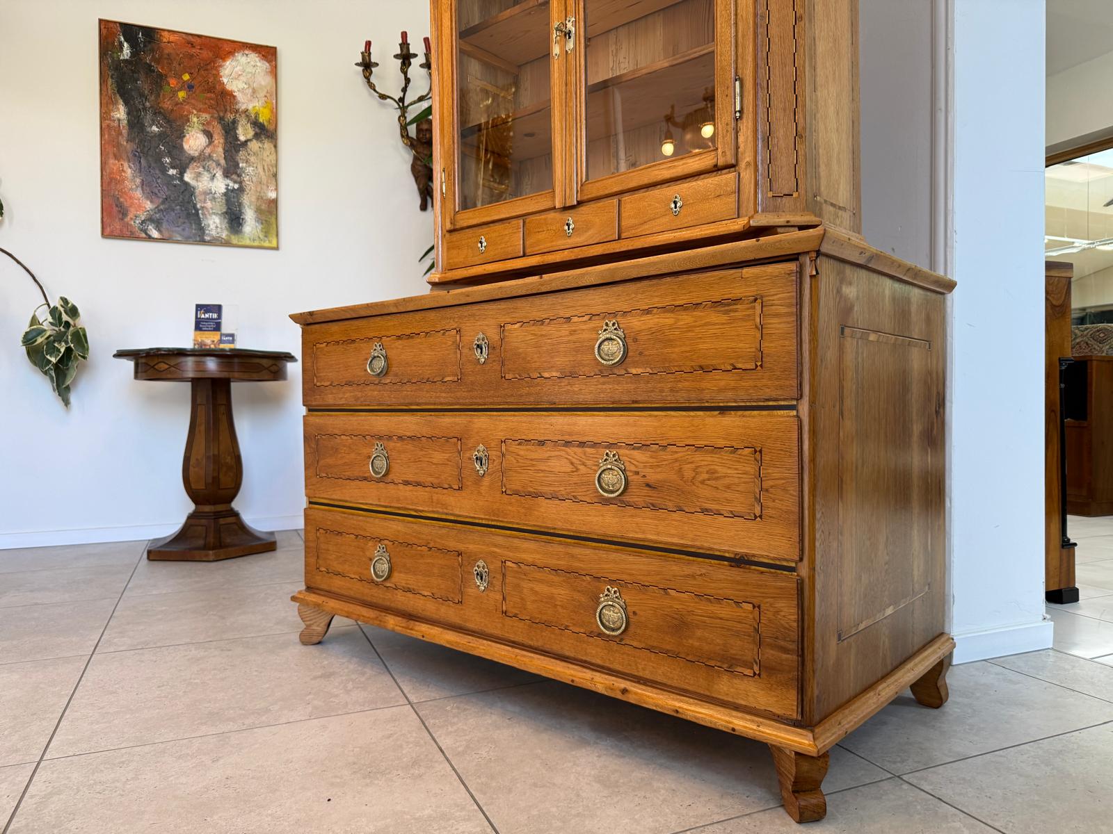Originaler Josefinischer Aufsatzsekretär Aufsatzkommode Antiquität D2370