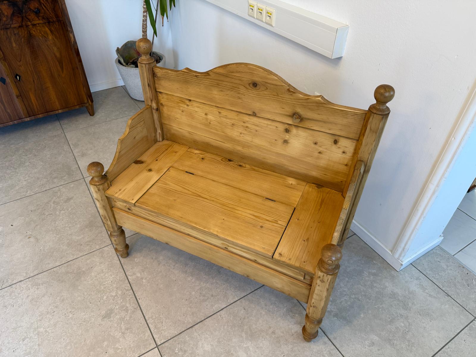 Uriges 2er Bankerl Gründerzeit Bank Bankerl Sitzbank Holzbankerl  G1931