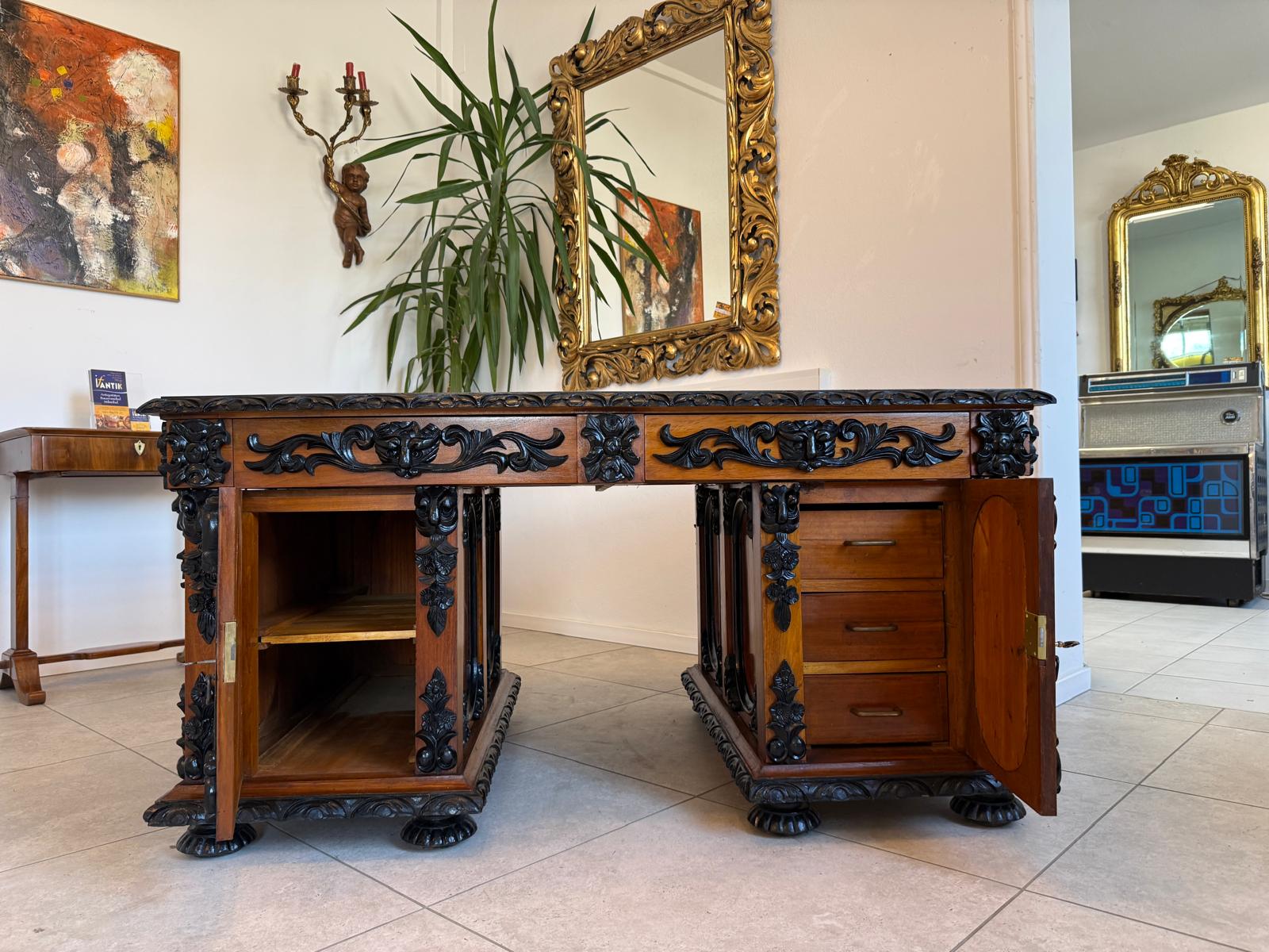 Originaler Gründerzeit Historismus Sekretär Freisteher D1233