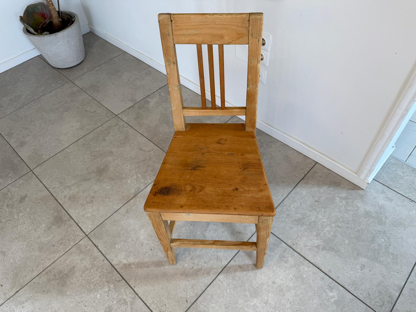 Alter Bauernsessel Sessel Stuhl Fichtenholz Naturholz = 1 Stück G2150