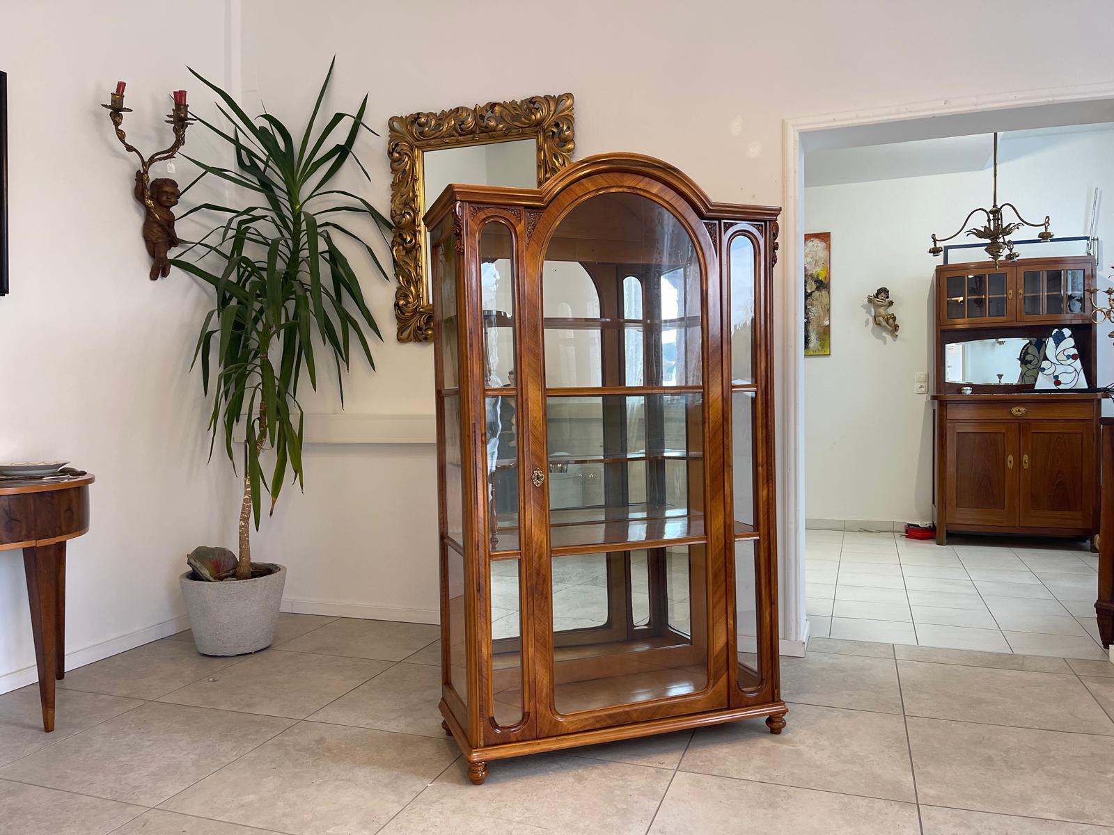 SALE Gründerzeit Vitrine Bücherschrank Sammlervitrine Antiquität G1187