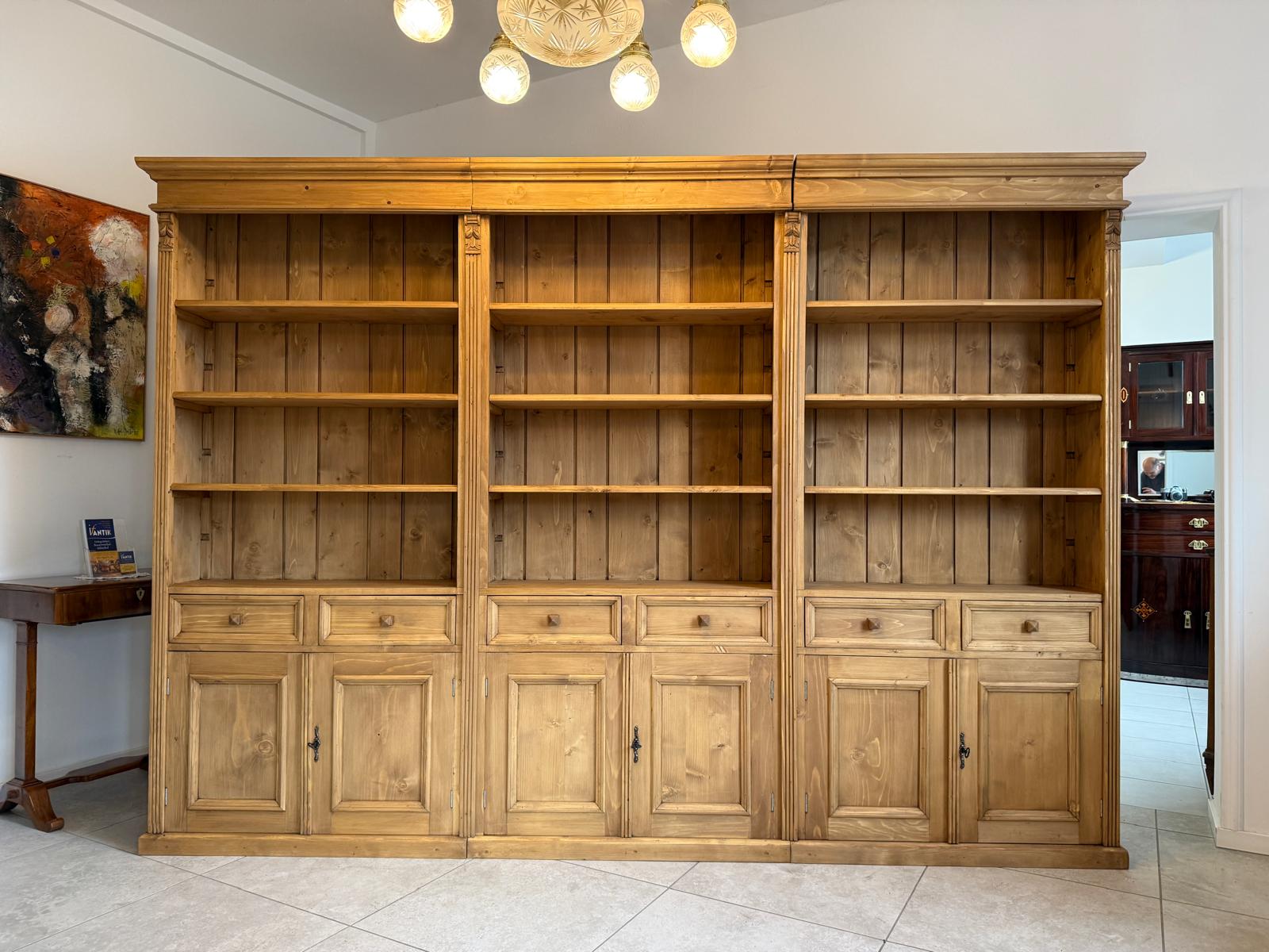 Grosses Bücherregal Stellage Bücherschrank Bauernkasten Bücherwand G1799