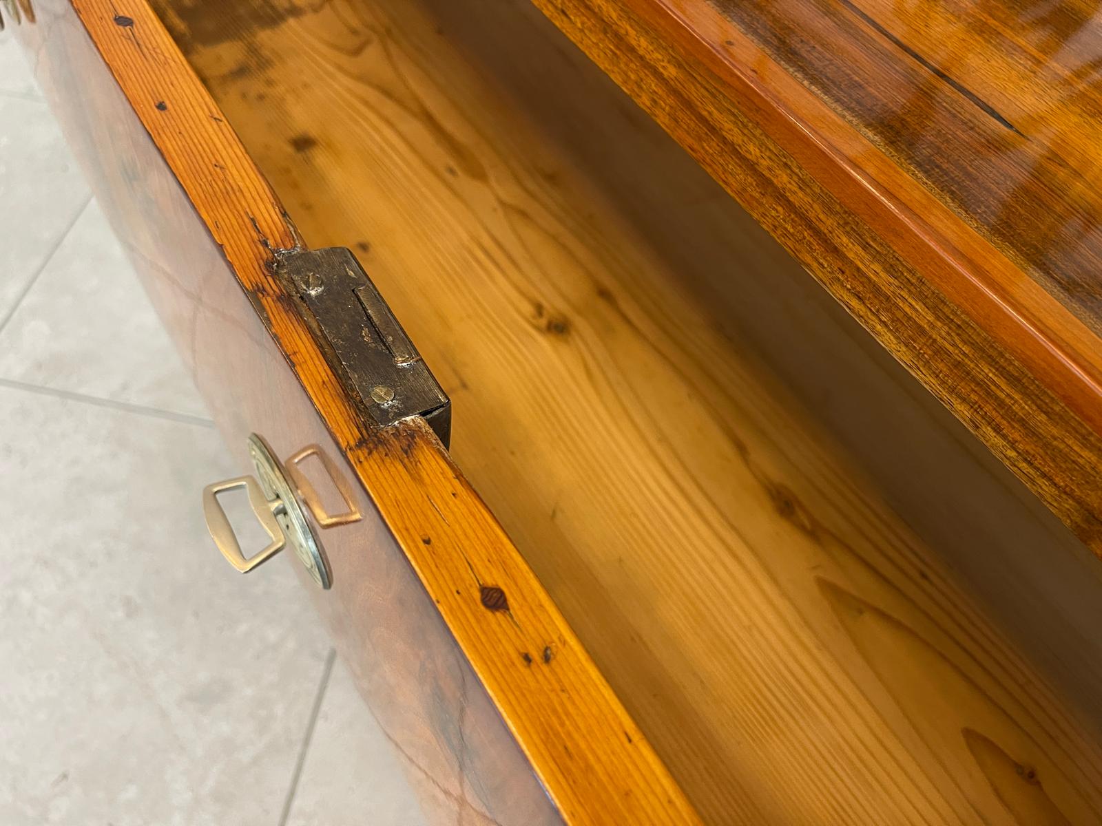 Restaurierte Biedermeier Kommode Sale Antiquität Nussholzfurnier Antiquität G1741