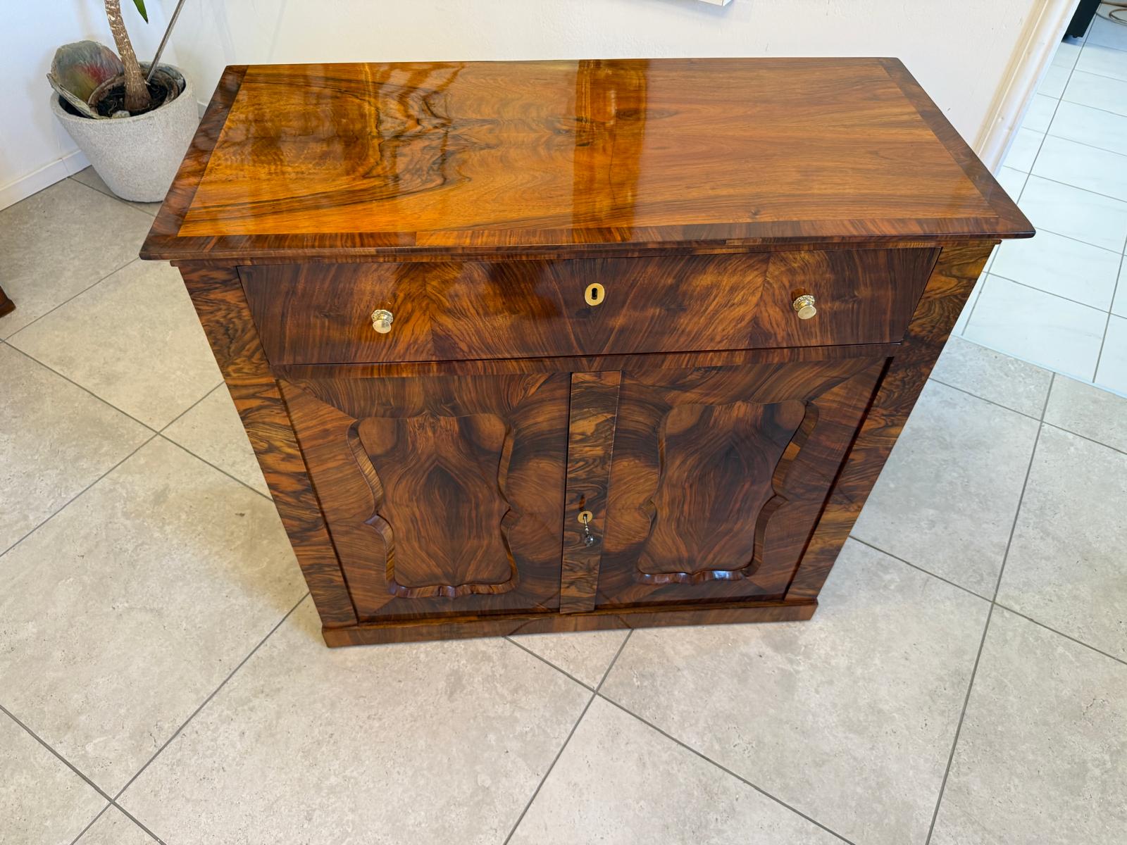 Biedermeier Trumeau Restauriert Antiquität Restauriert D2390