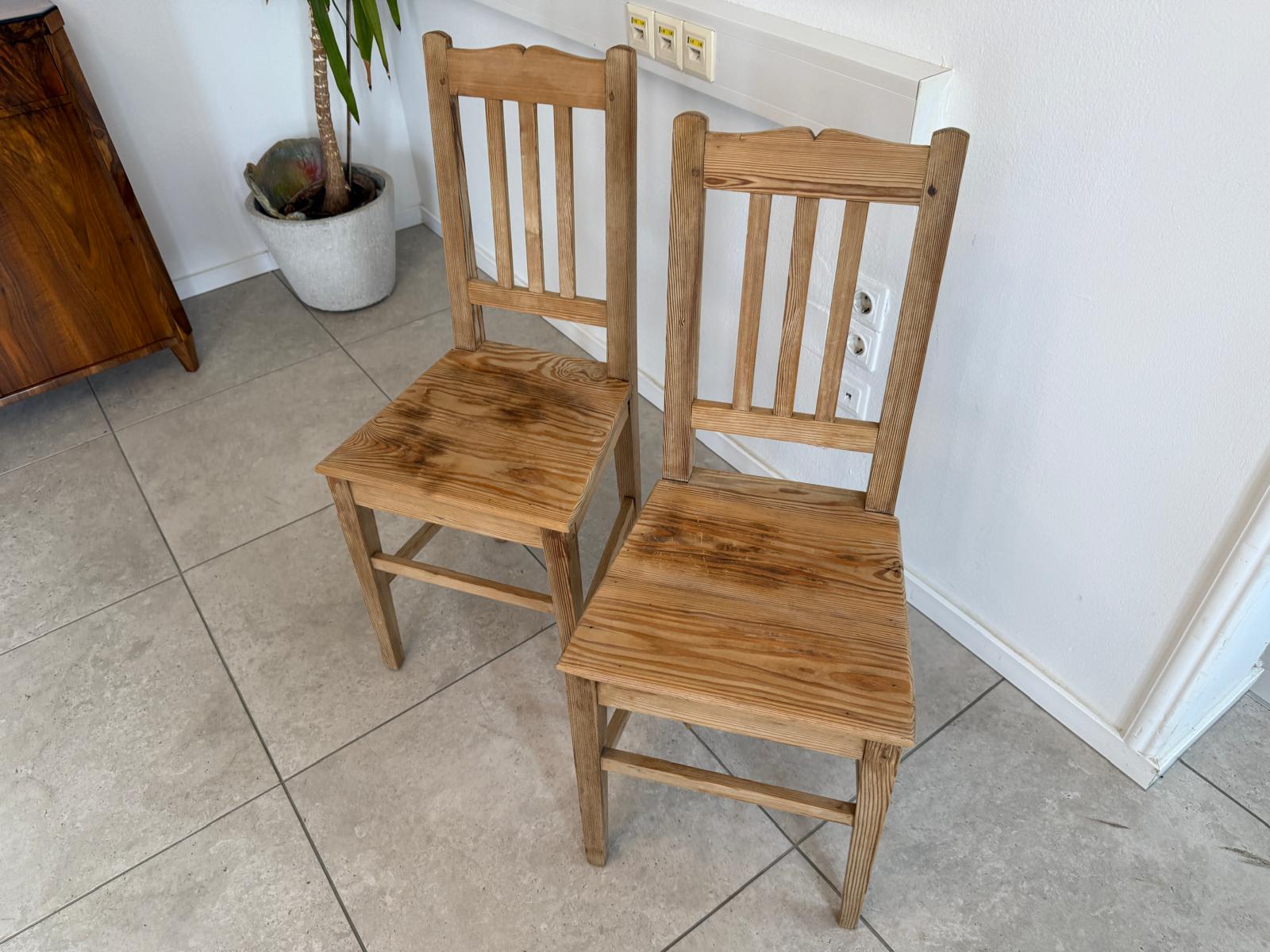 2 Alte Antike Bauernsessel Stuhl Landhaussessel G1874