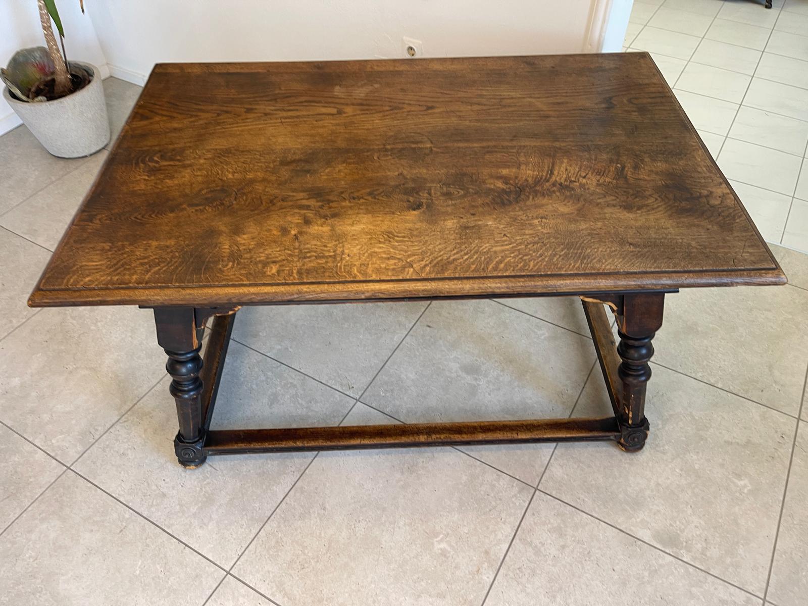 Uriger bäuerlicher Barocktisch Bauerntisch Urig Landhaustisch um 1800 G1122