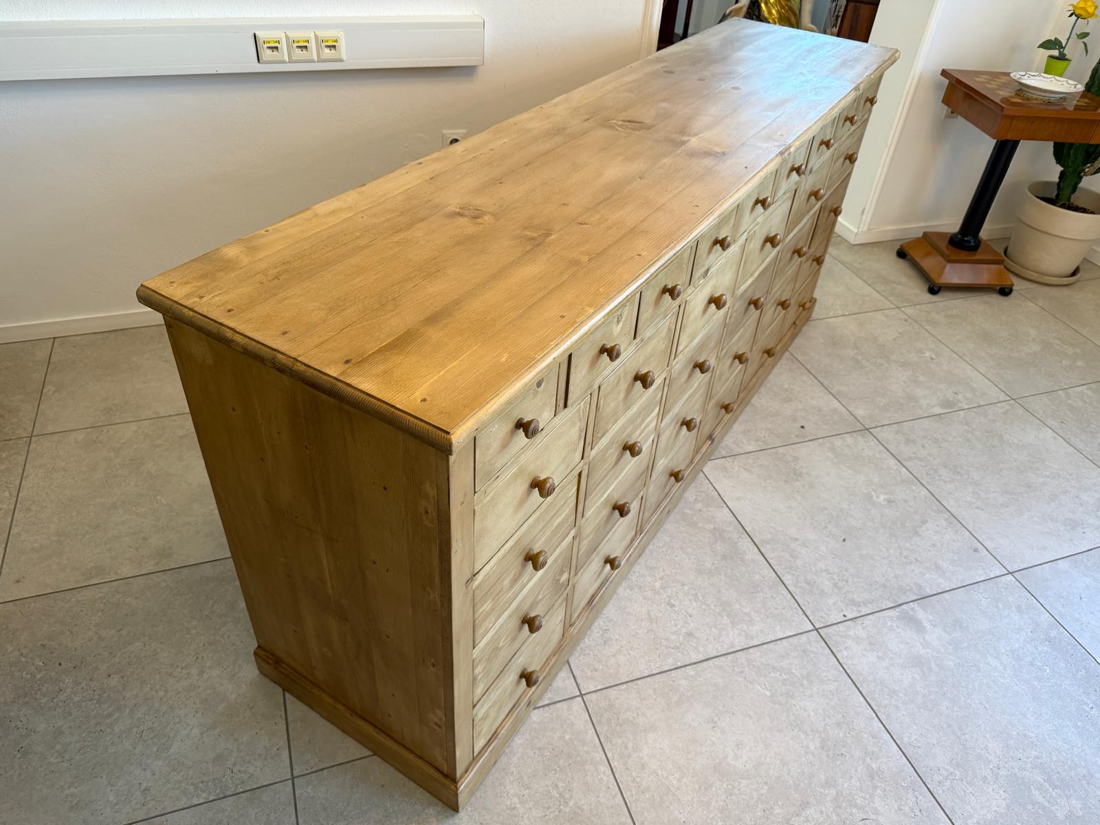 Restaurierte 21 Laden Biedermeier Kommode Ladenkommode Bauernmöbel G2039