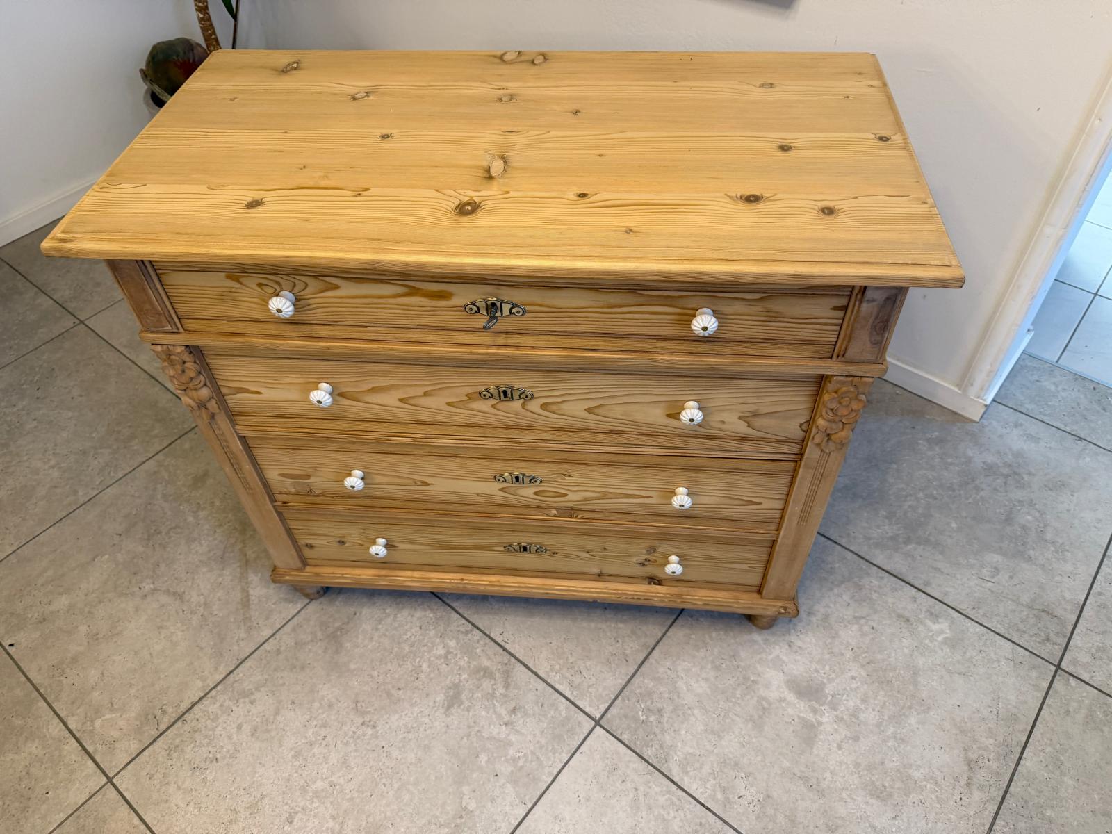 Restaurierte Jugendstil Kommode Ladenkommode Weichholz G2382