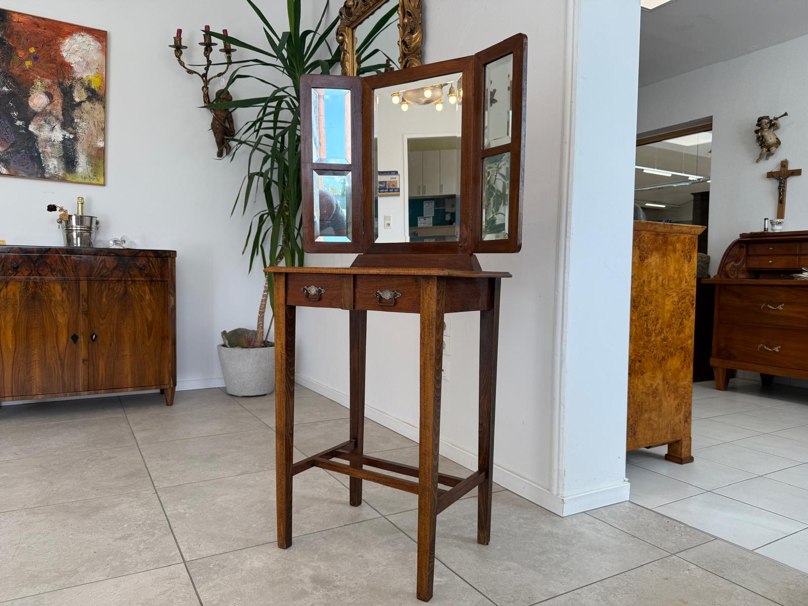 Restaurierter Jugendstil Tisch Schminktisch Beistelltisch G1958