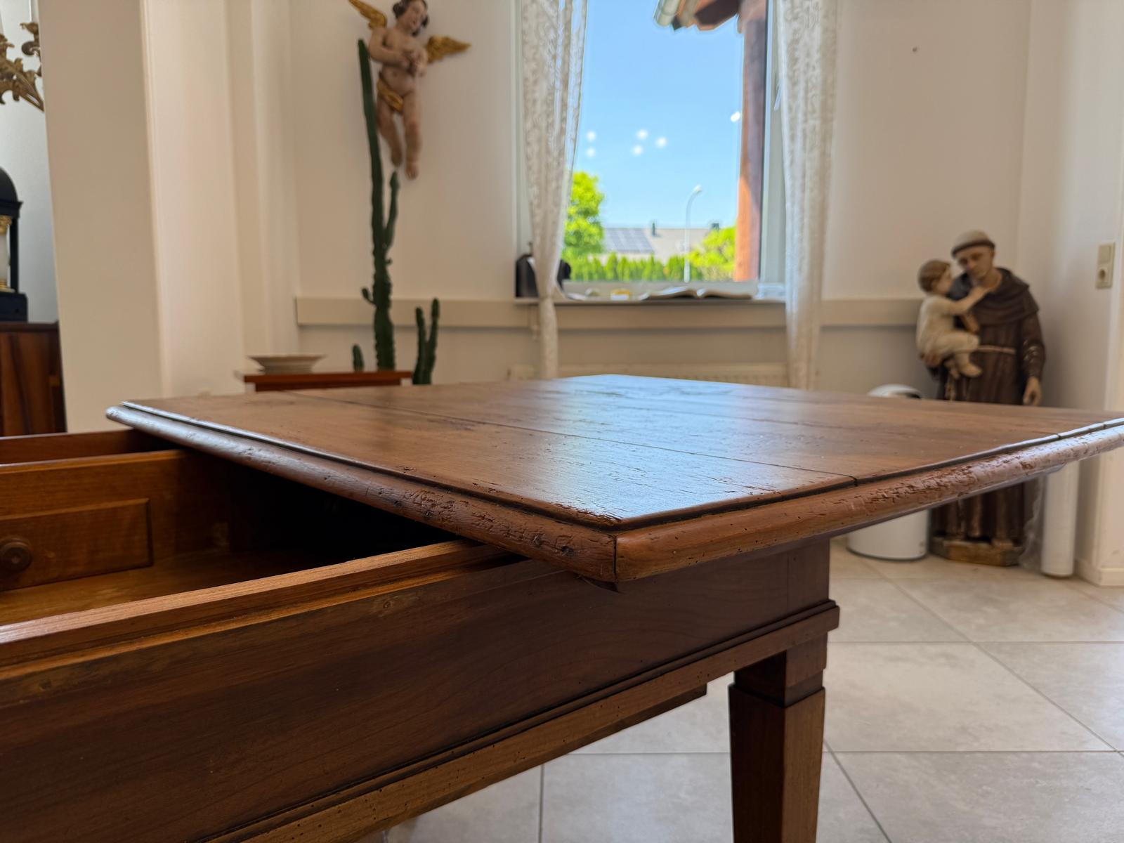 Uriger Burgenländischer Bauerntisch Naturholz Hüttentisch Naturholztisch - G1751