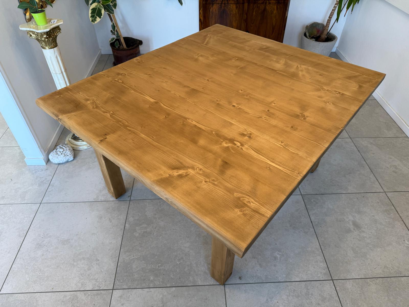 Massiver Bauerntisch Naturholz Fichte Esstisch Wandtisch G1922