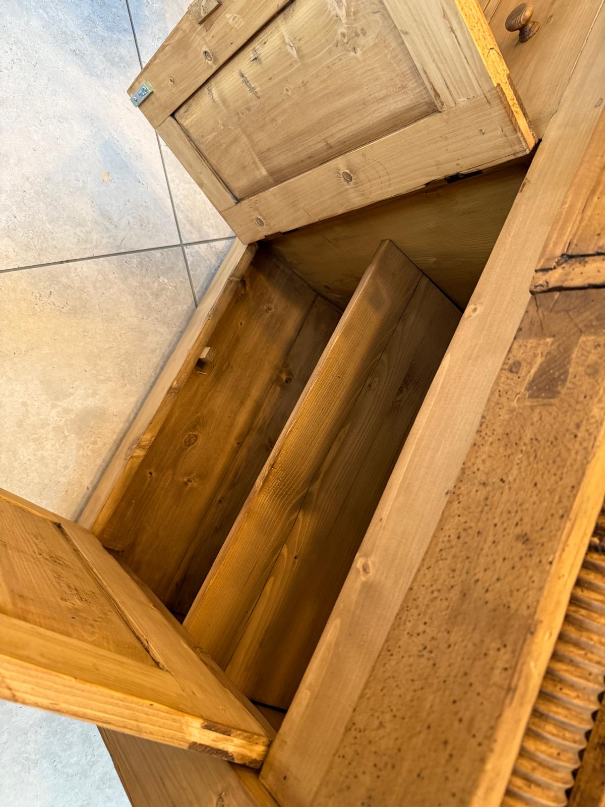 Urige Hobelbank Werkbank Pult Tresen Ladenschrank Antik G2257