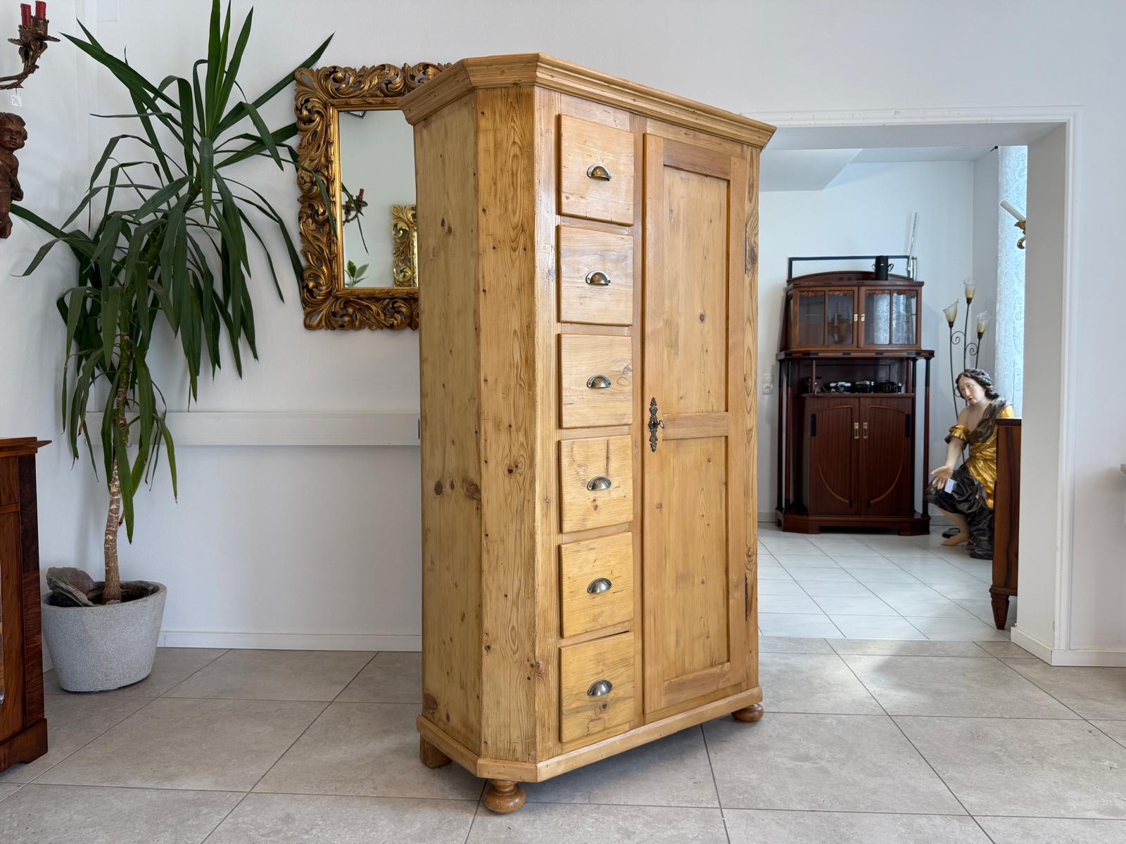 Biedermeier Bäuerlicher Brotschrank Almerschrank Speiskasten Bauernkasten Antik G1852