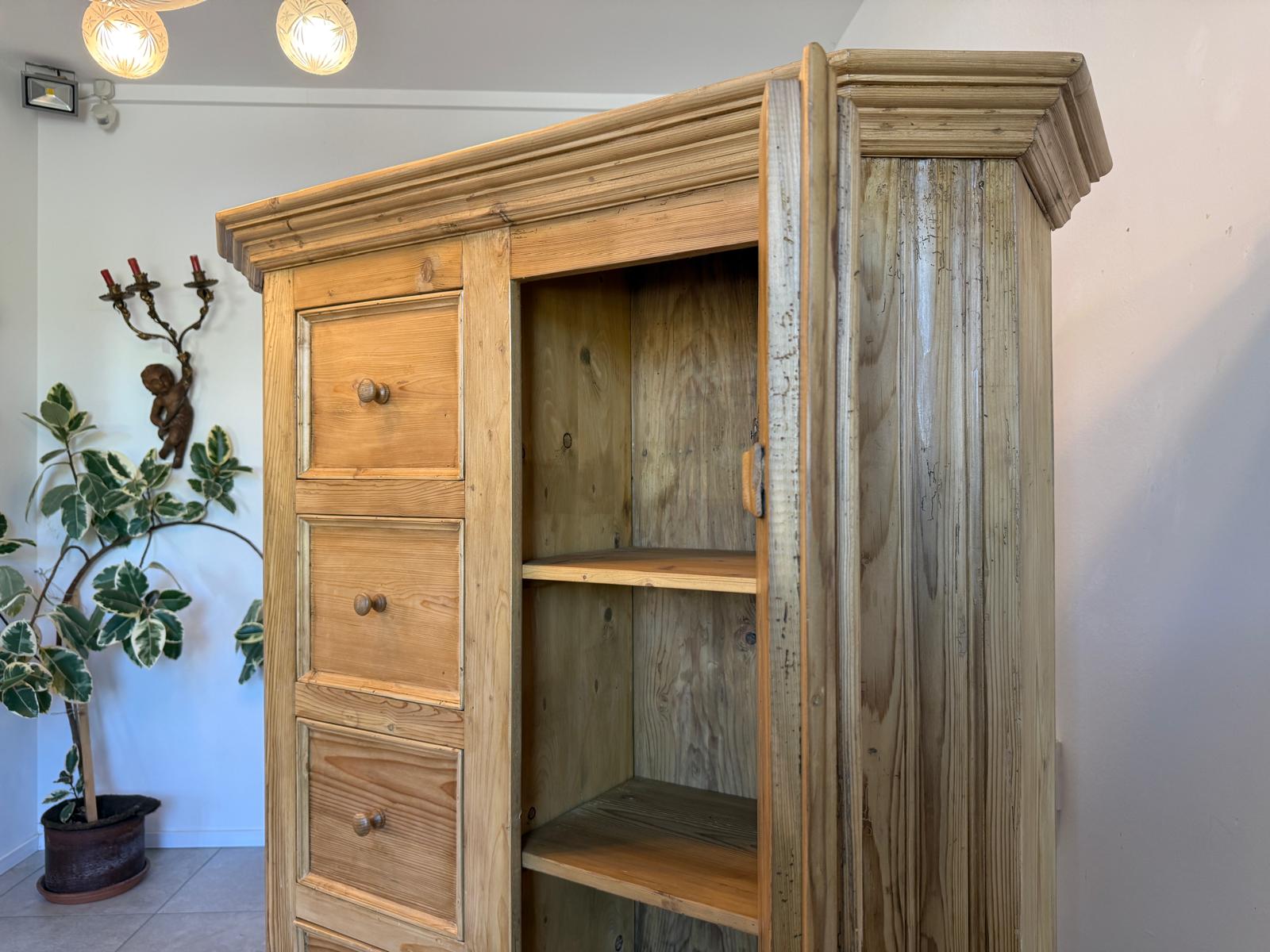 Restaurierter Biedermeier Brotschrank Almerschrank Vorratskasten Bauernschrank G2038