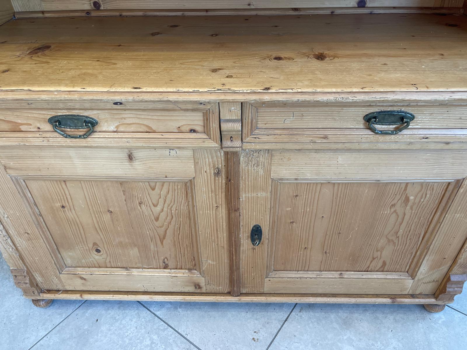Jugendstil Naturholschrank Küchenbuffet Küchenschrank Küchenkredenz G1710