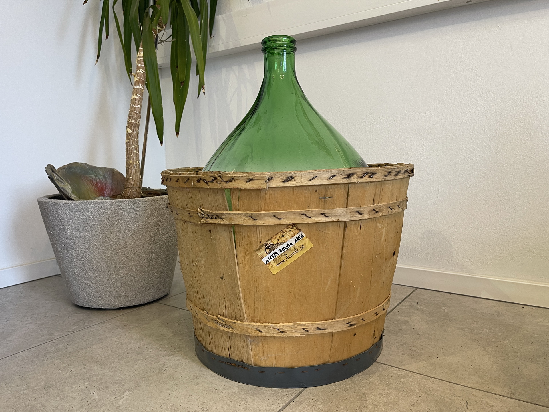 Alte Ballonflasche Weinballon, Gärballon, Ballonflasche A4739