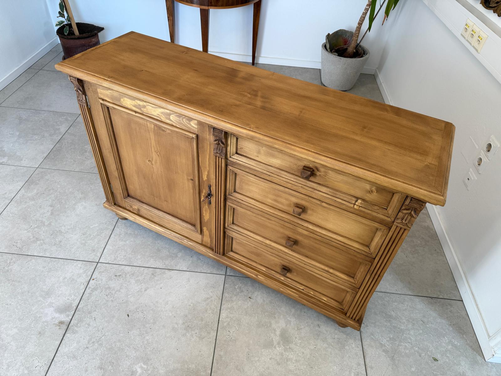 Massivholzkommode Ladenkommode Bauernmöbel Bauernmöbel Bauernschrank G2164